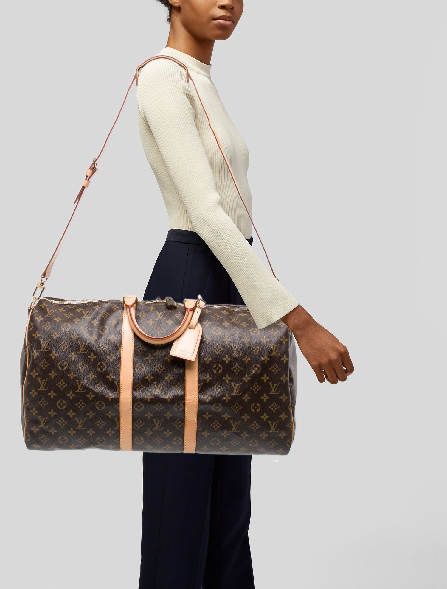 Louis Vuitton LV Monogram Keepall Bandouliere 55