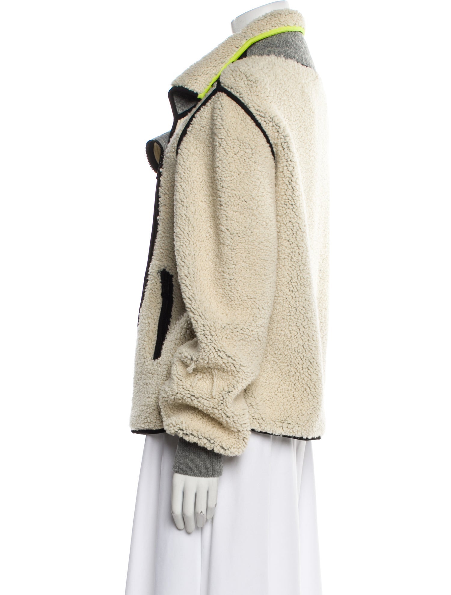 Louis Vuitton 2023 Wool Faux Fur Coat