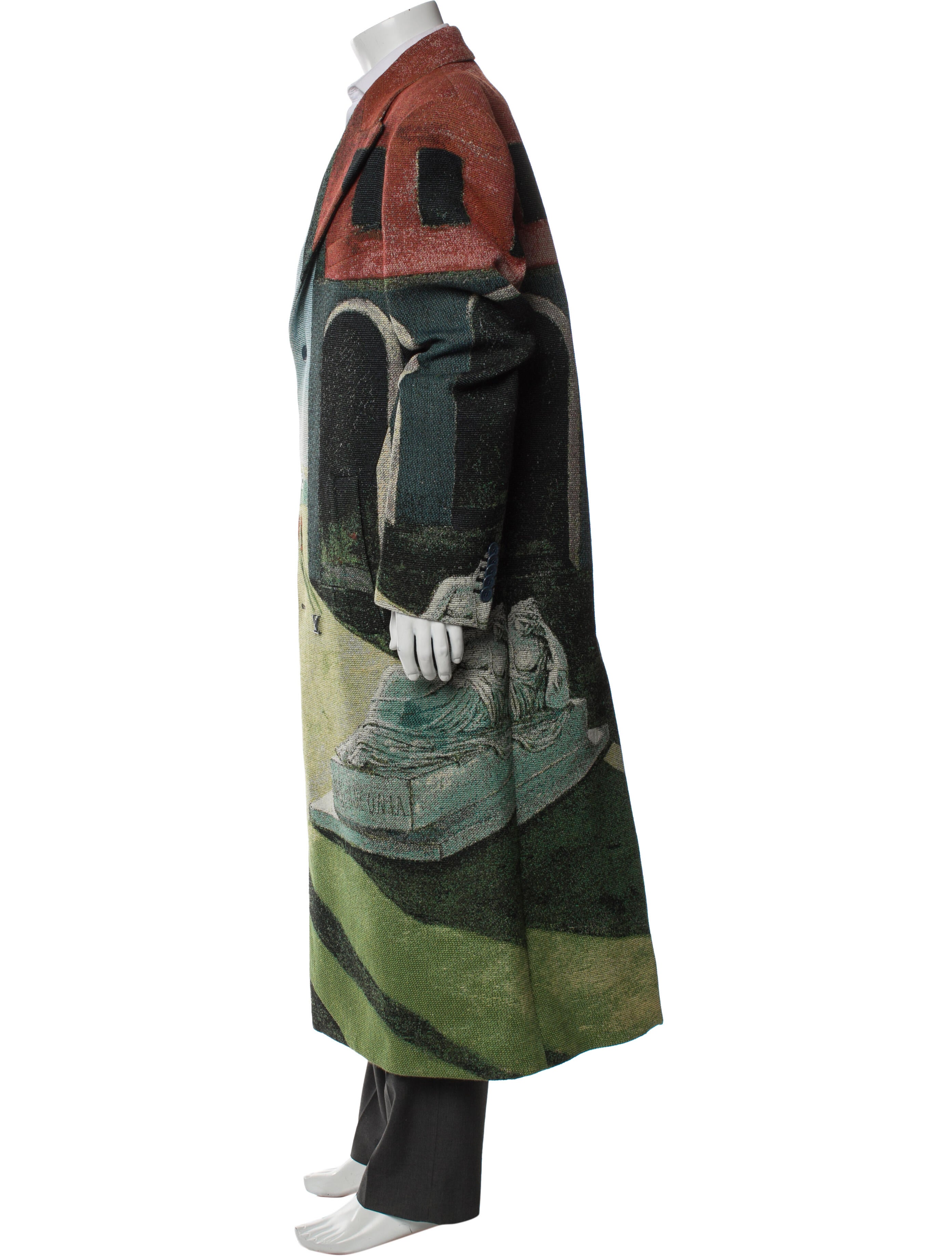 Louis Vuitton 2022 Houndstooth Print Trench Coat