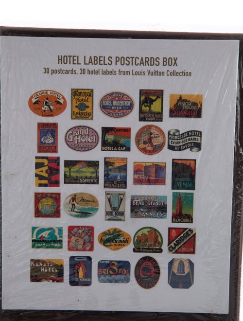Louis Vuitton The Art of Travel Through Hotel Labels Postcards Set