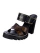 Louis Vuitton LV Monogram Studded Accents Slides
