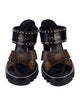 Louis Vuitton LV Monogram Studded Accents Slides