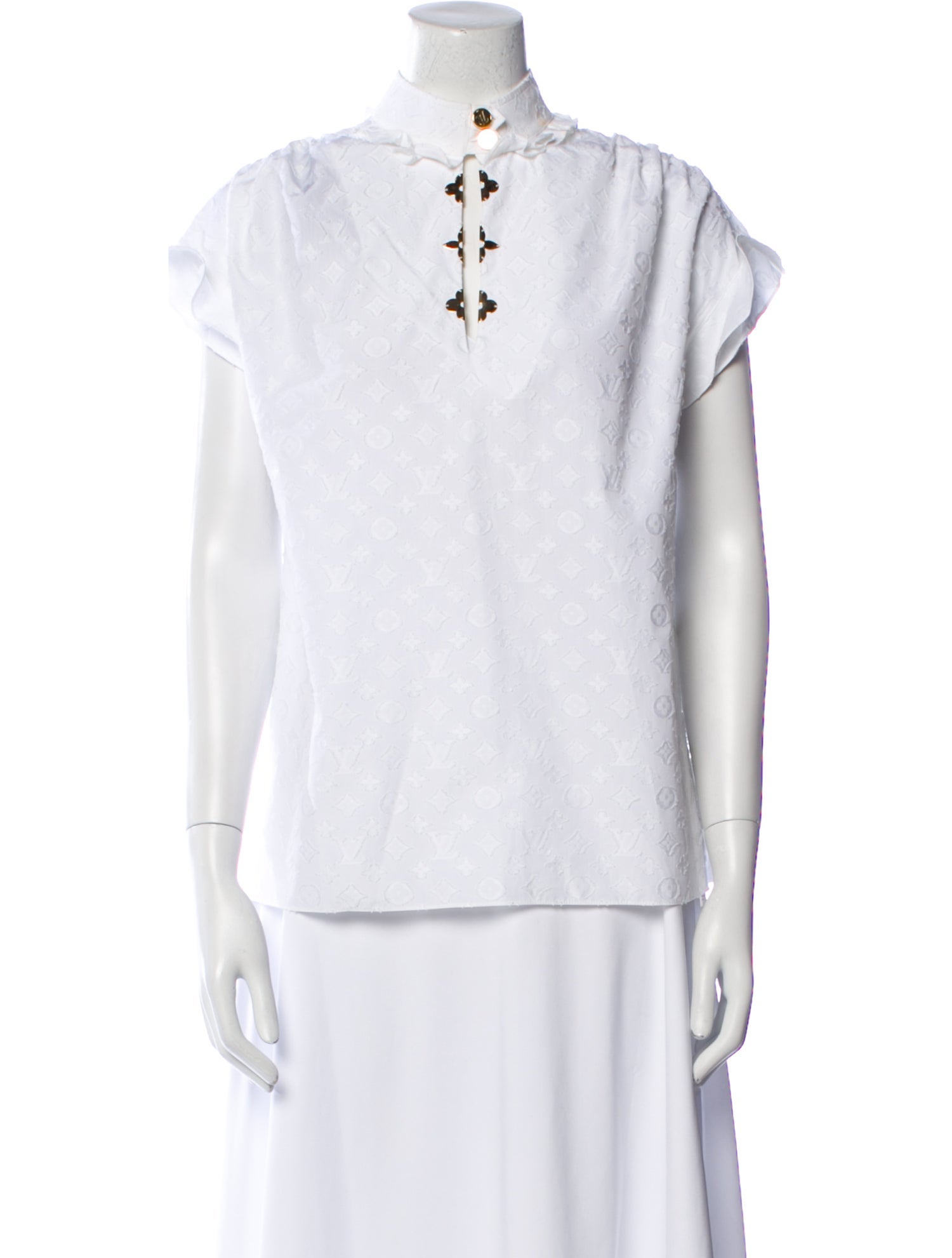 Louis Vuitton 2019 Mock Neck Blouse