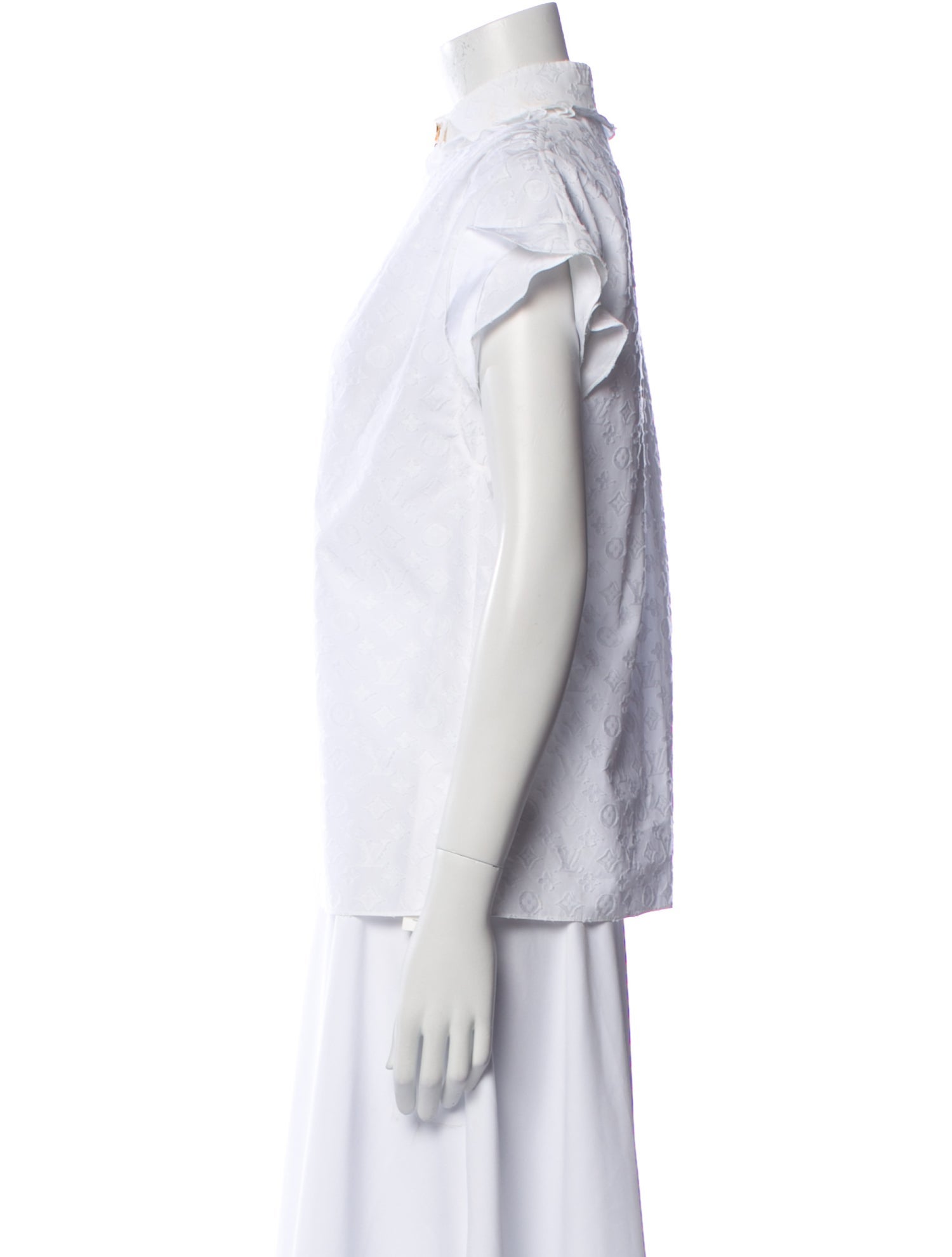 Louis Vuitton 2019 Mock Neck Blouse