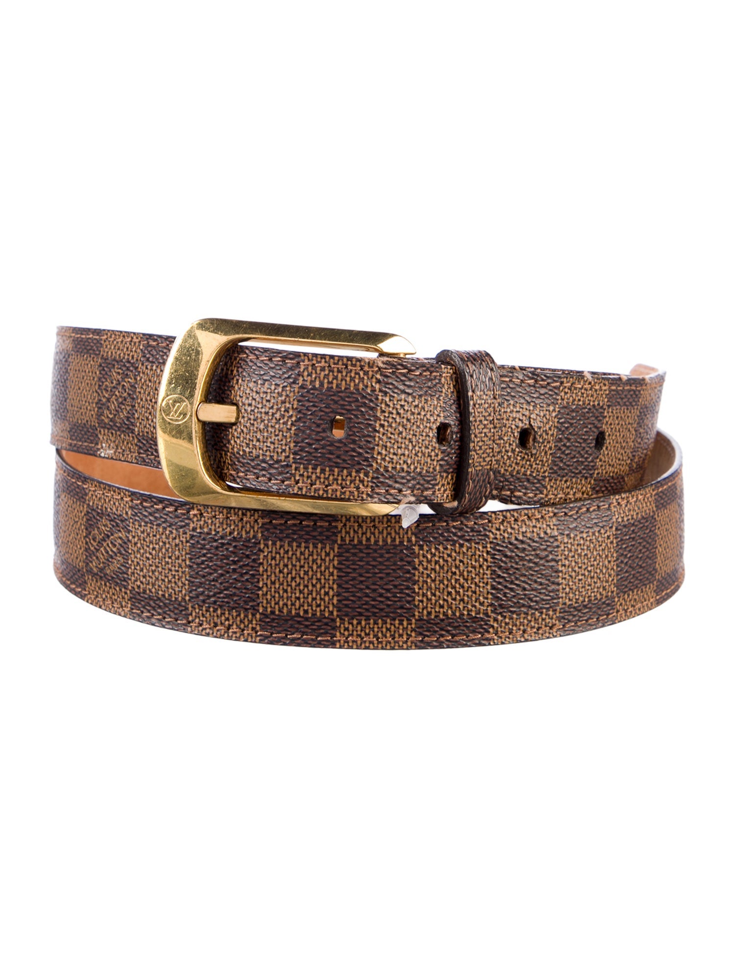 Louis Vuitton 2011 Damier Ebene Pattern Waist Belt