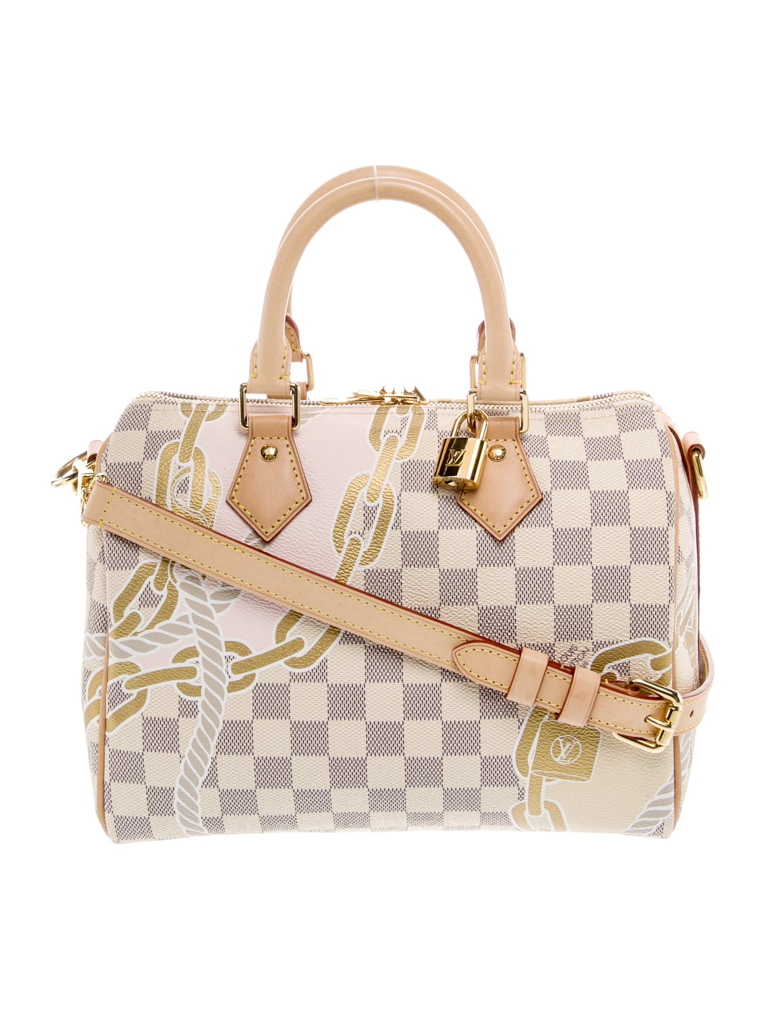 Louis Vuitton Nautical Damier Azur Speedy Bandouliere 25