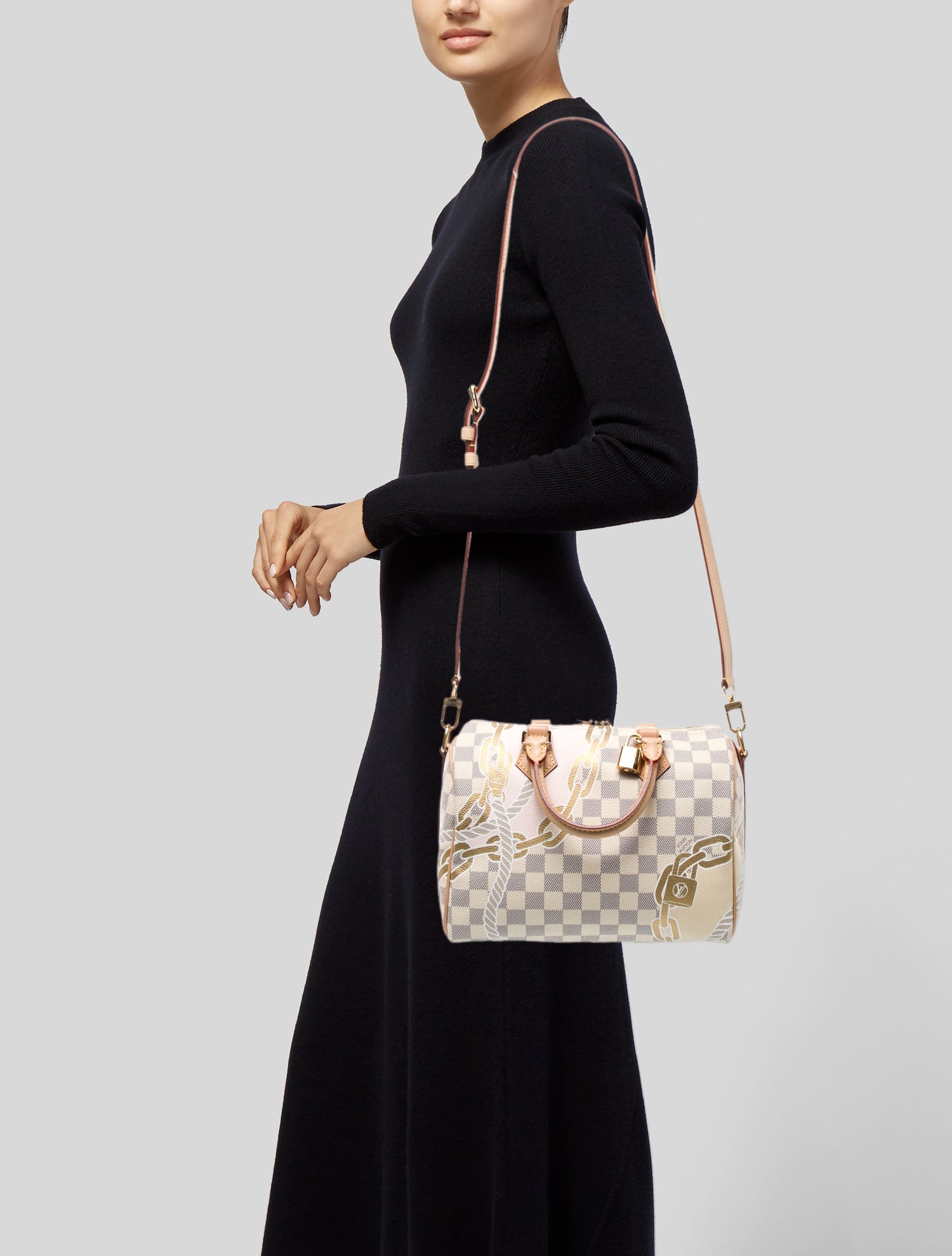 Louis Vuitton Nautical Damier Azur Speedy Bandouliere 25