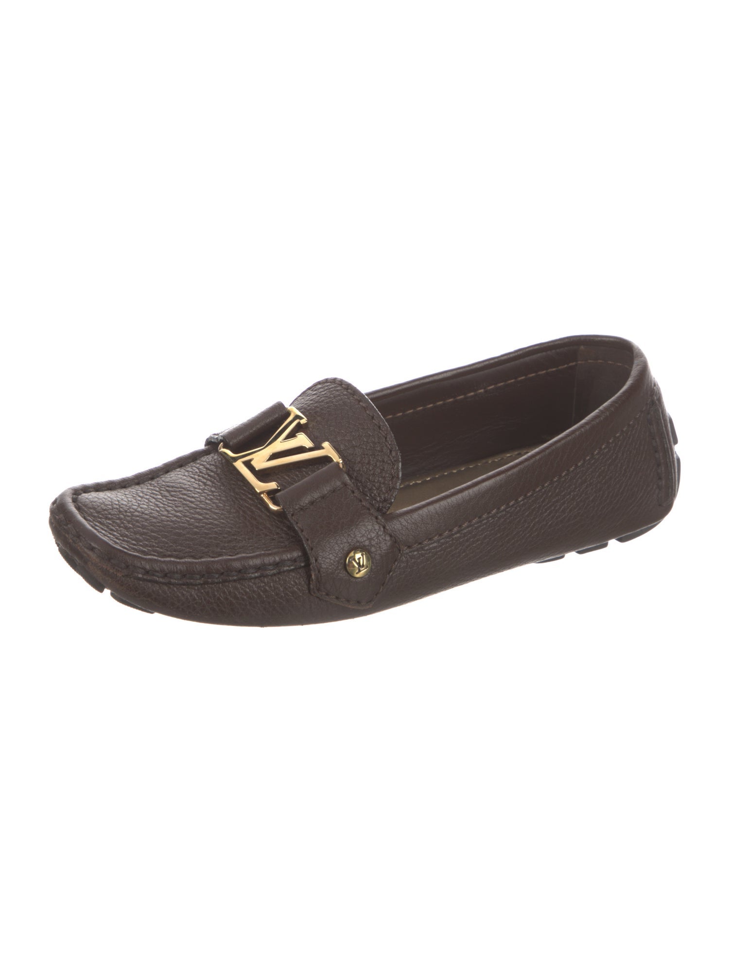 Louis Vuitton LV Monogram Leather Loafers