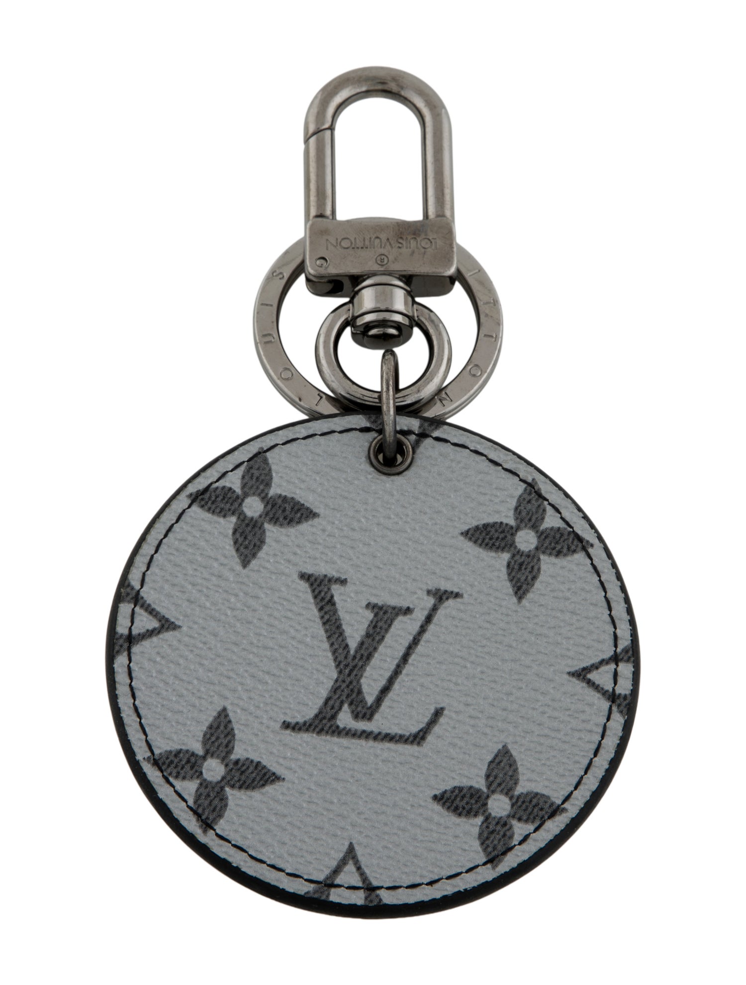 Louis Vuitton Monogram Eclipse Reverse Round Bag Charm & Key Holder