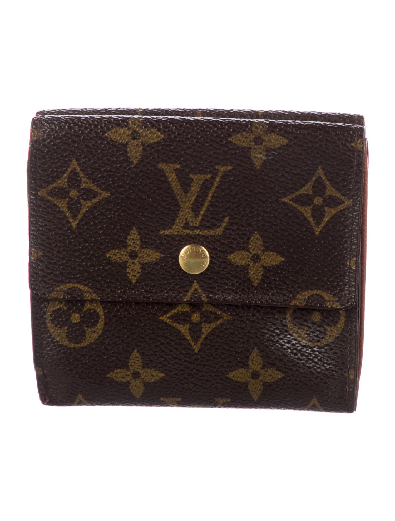 Louis Vuitton LV Monogram Coated Canvas Elise Wallet