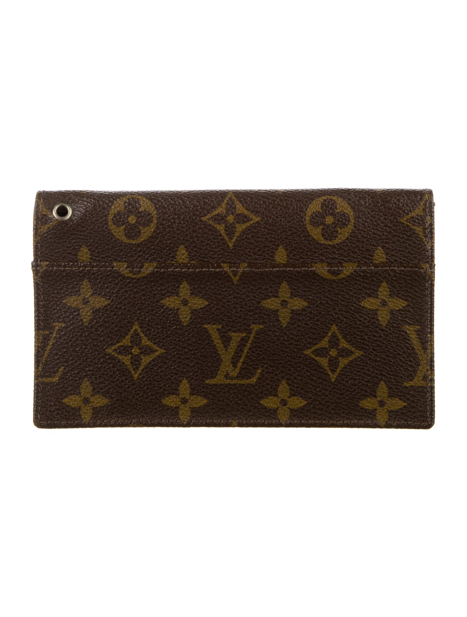 Louis Vuitton LV Monogram Coated Canvas Sarah Wallet