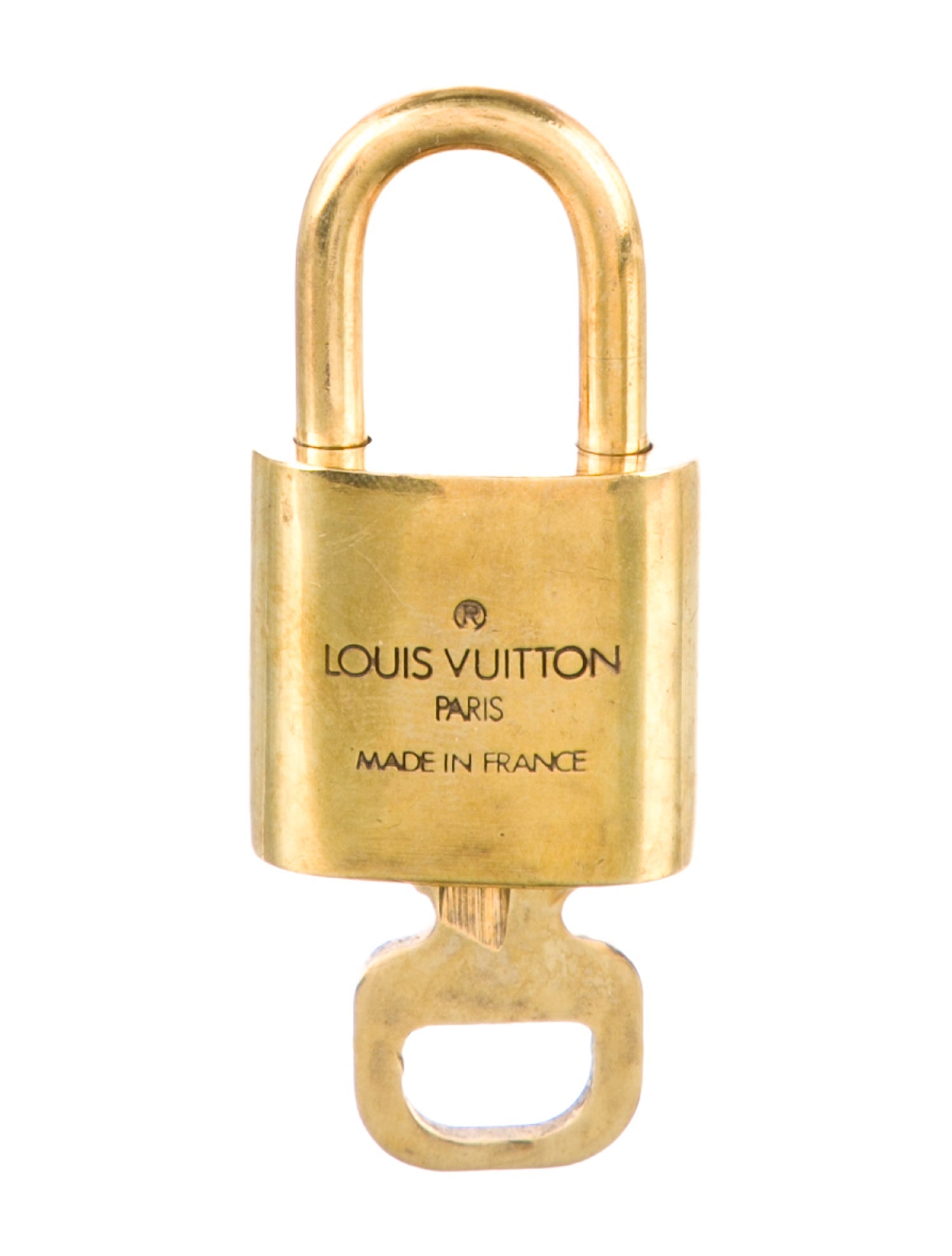 Louis Vuitton Brass Lock & Key Set