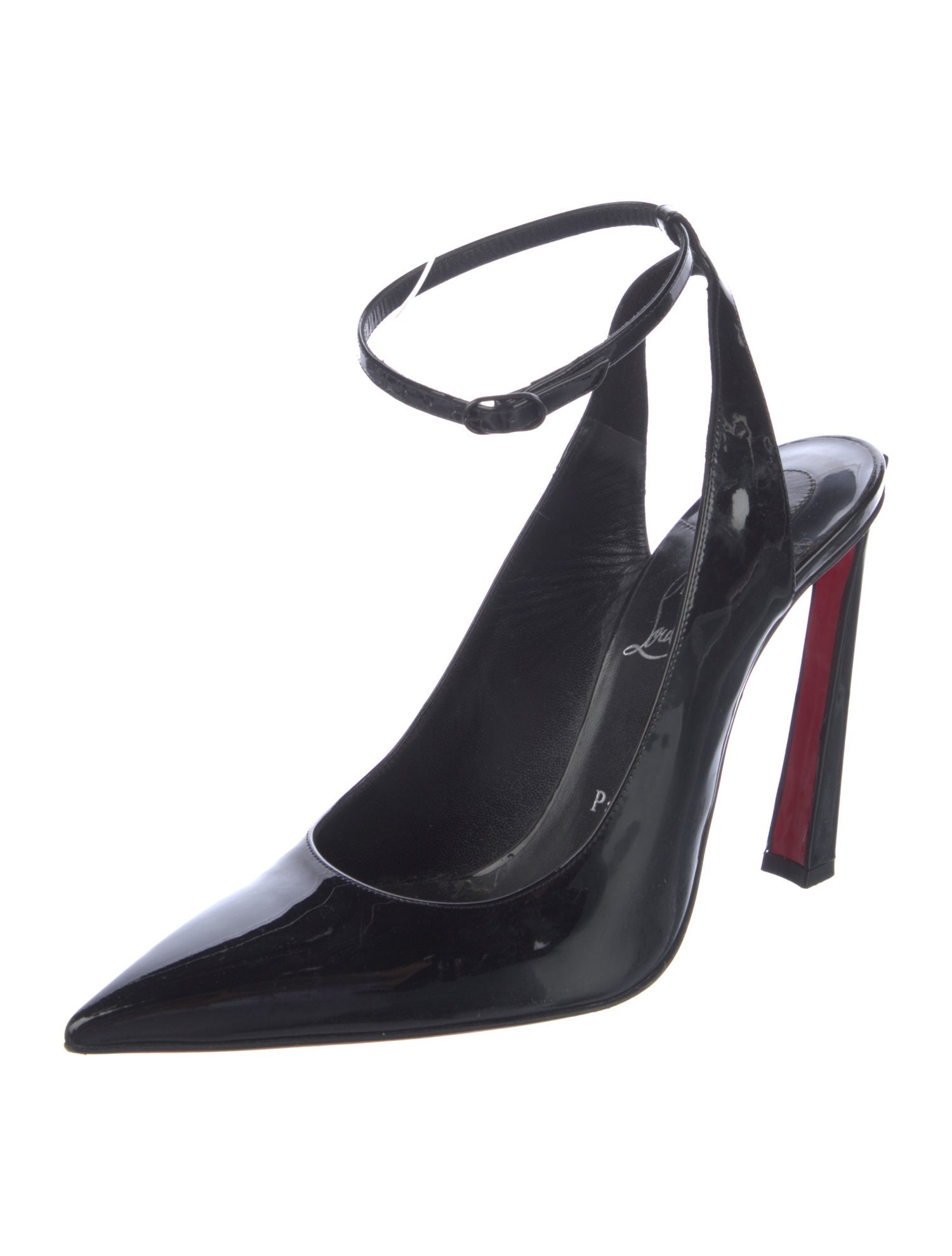 Christian Louboutin LV Monogram Patent Leather Slingback Pumps
