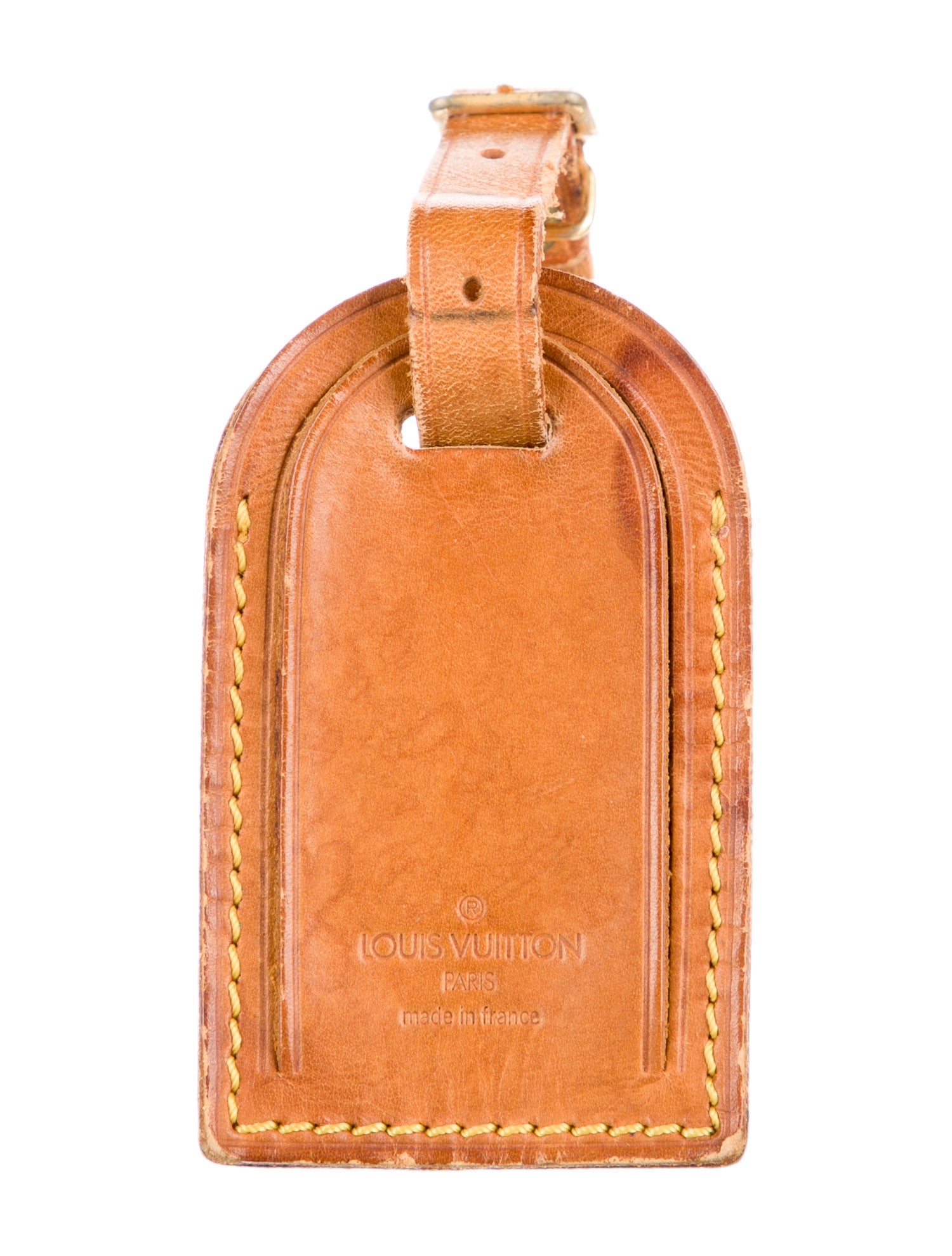 Louis Vuitton Leather Luggage Tag