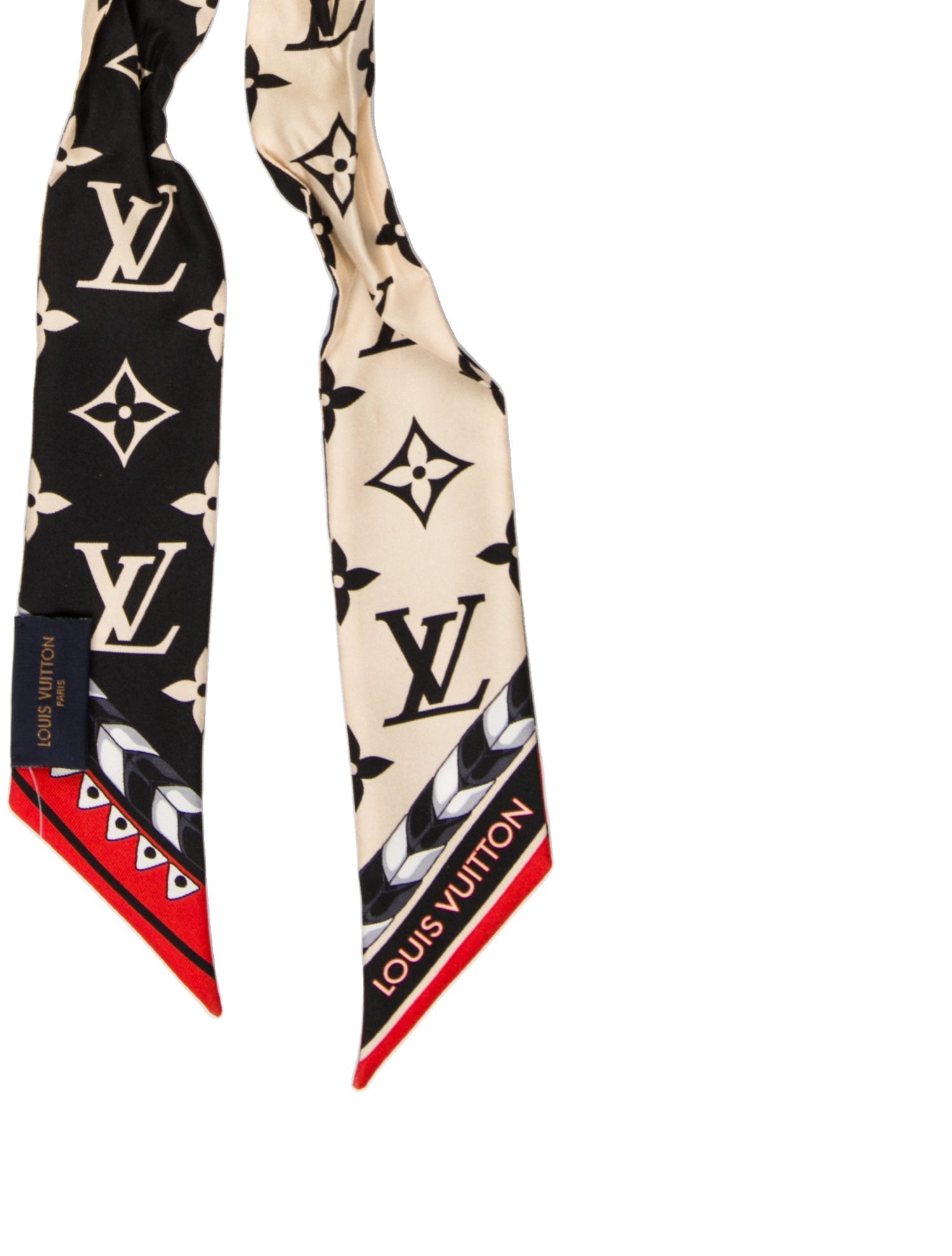 Louis Vuitton Crafty Bi-Color Silk Bandeau