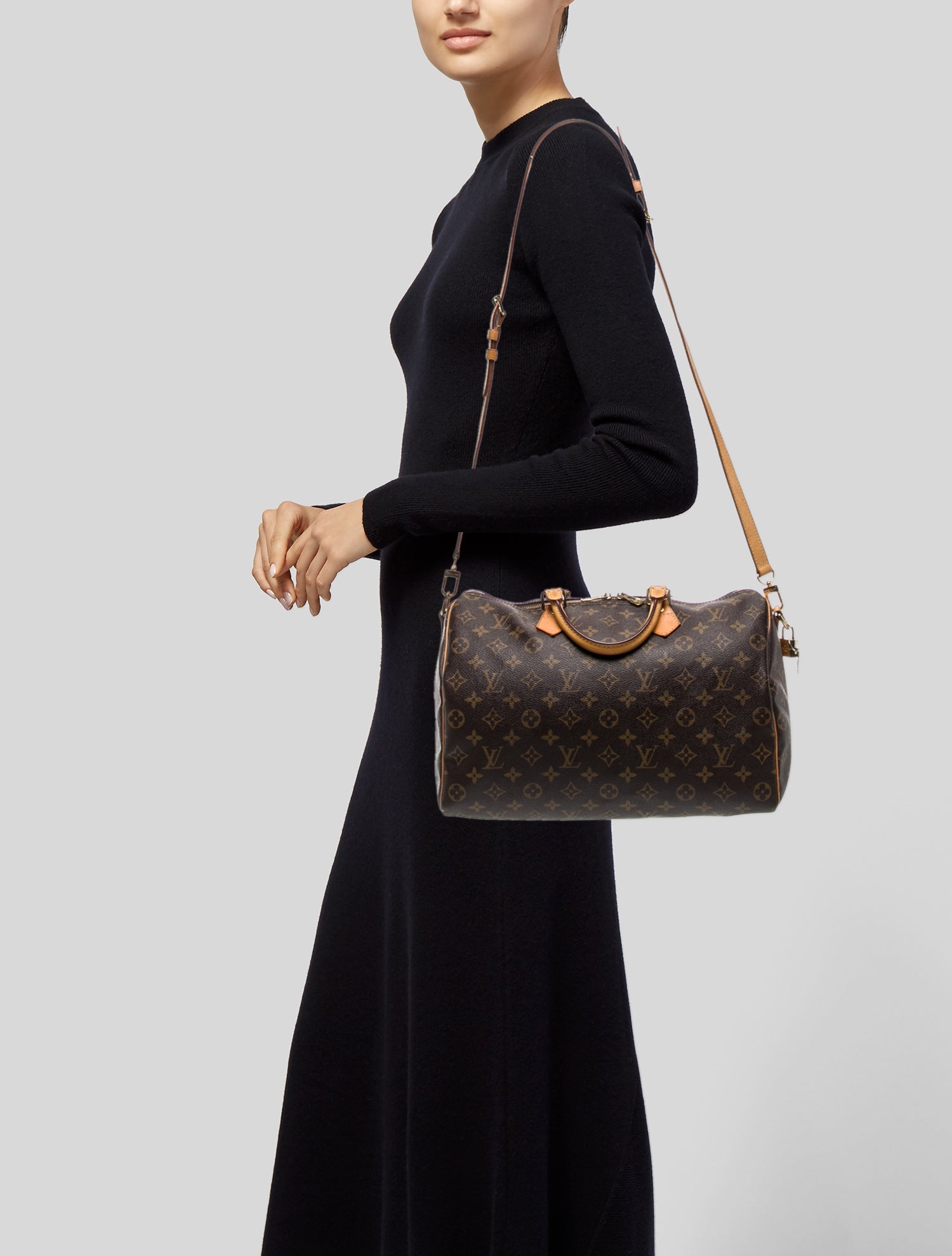 Louis Vuitton LV Monogram Speedy Bandouliere 35