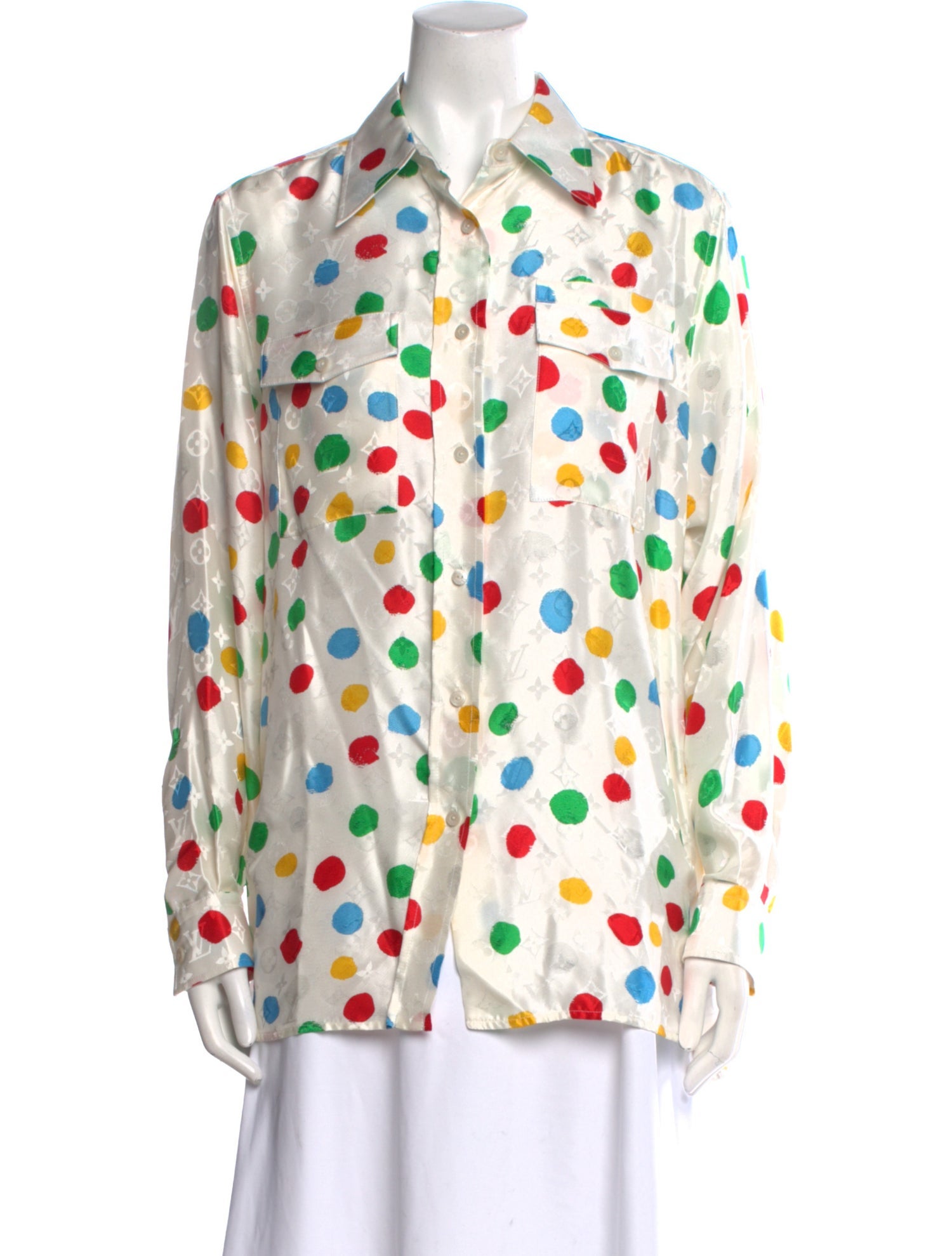 Louis Vuitton 2023 Louis Vuitton 2023 x Yayoi Kusama Button-Up Top w/ Tags