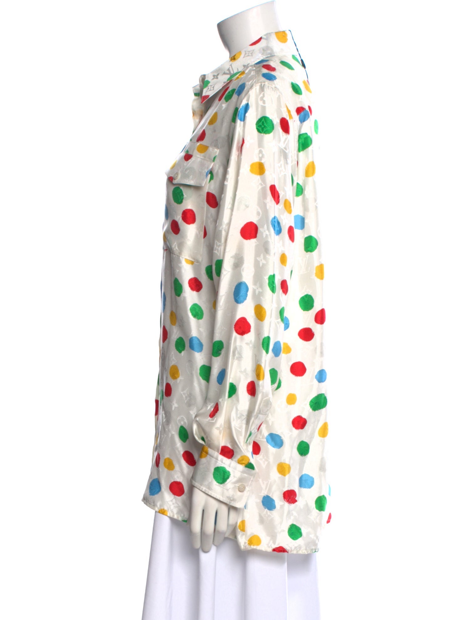 Louis Vuitton 2023 Louis Vuitton 2023 x Yayoi Kusama Button-Up Top w/ Tags