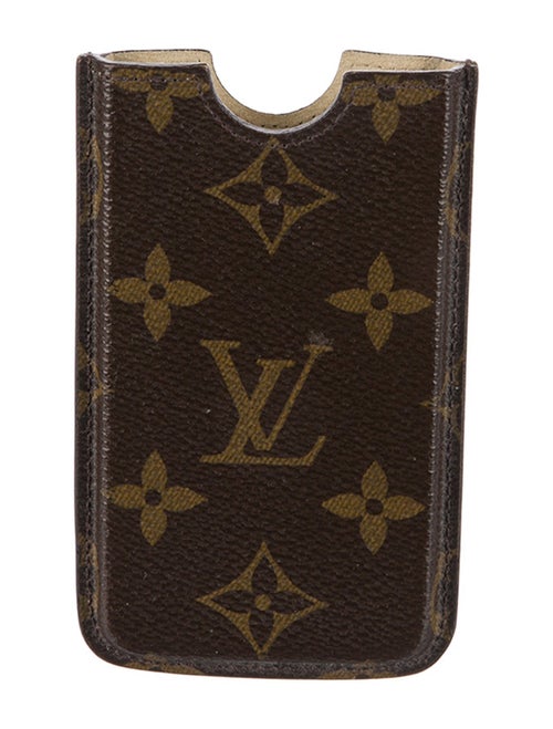 Louis Vuitton Leather Monogram Cell Phone Holder Case