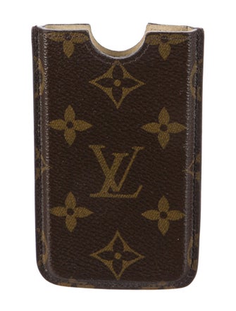 Louis Vuitton Leather Monogram Cell Phone Holder Case