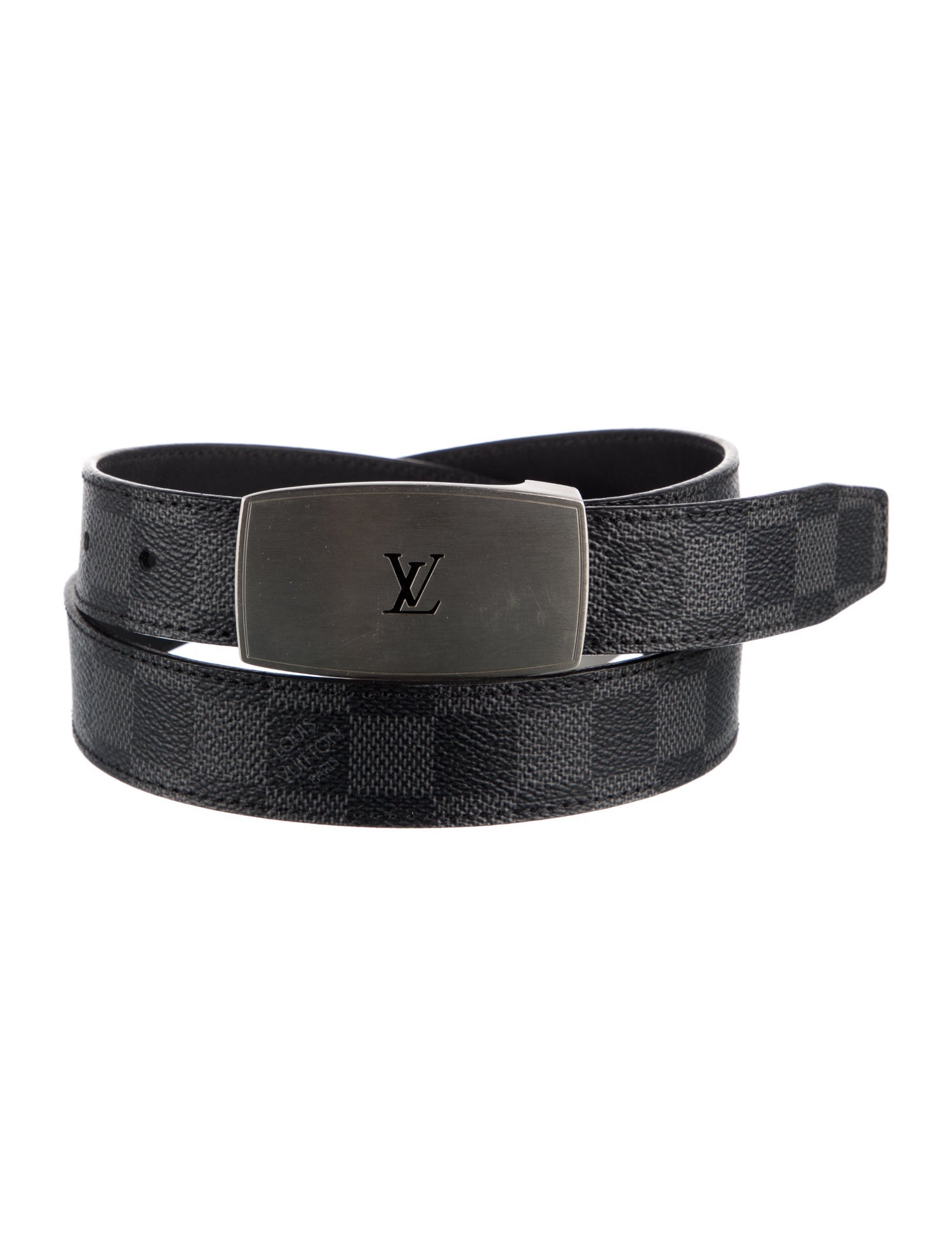 Louis Vuitton Vintage Damier Graphite Pattern Waist Belt