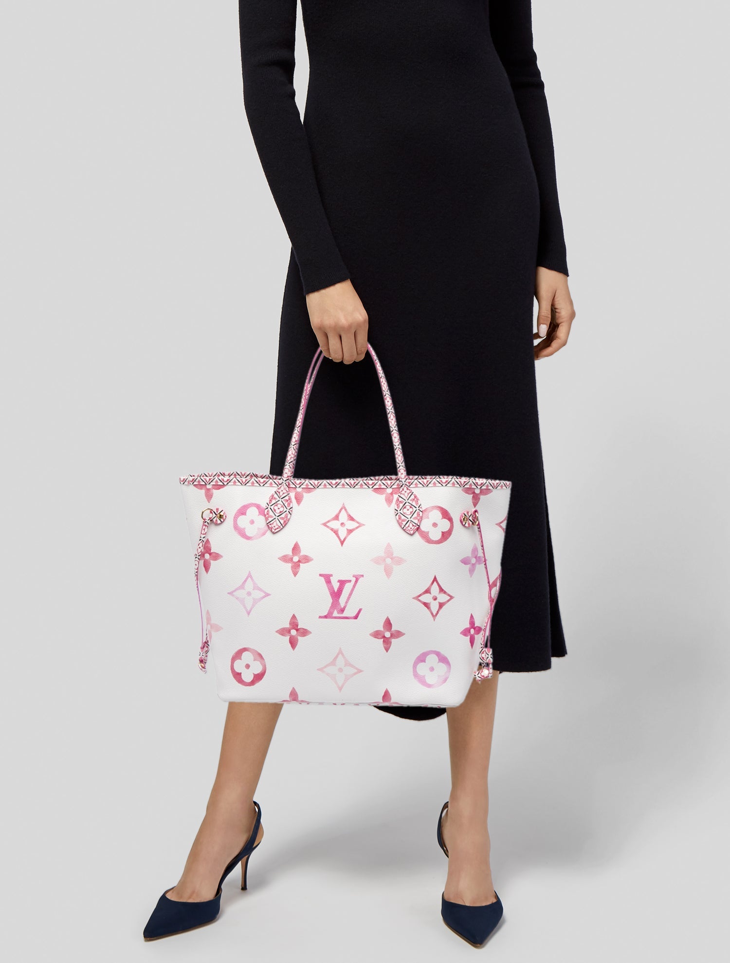 Louis Vuitton LV Monogram Neverfull w/Pouch MM