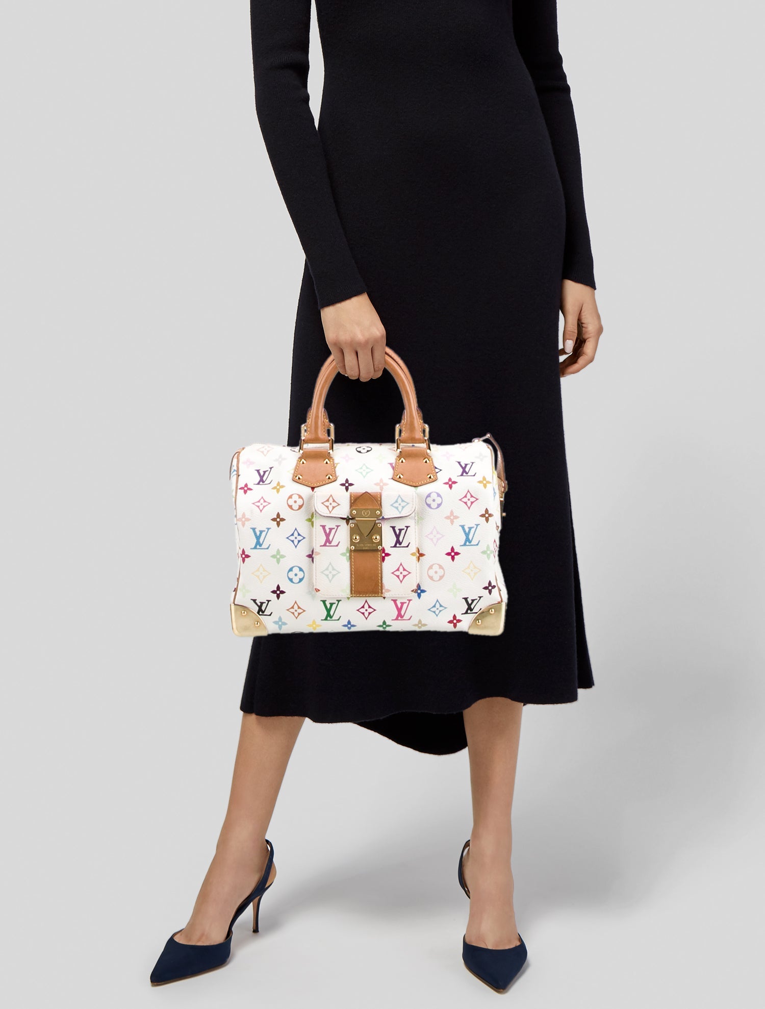 Louis Vuitton Multicolore Monogram Speedy 30 Vintage