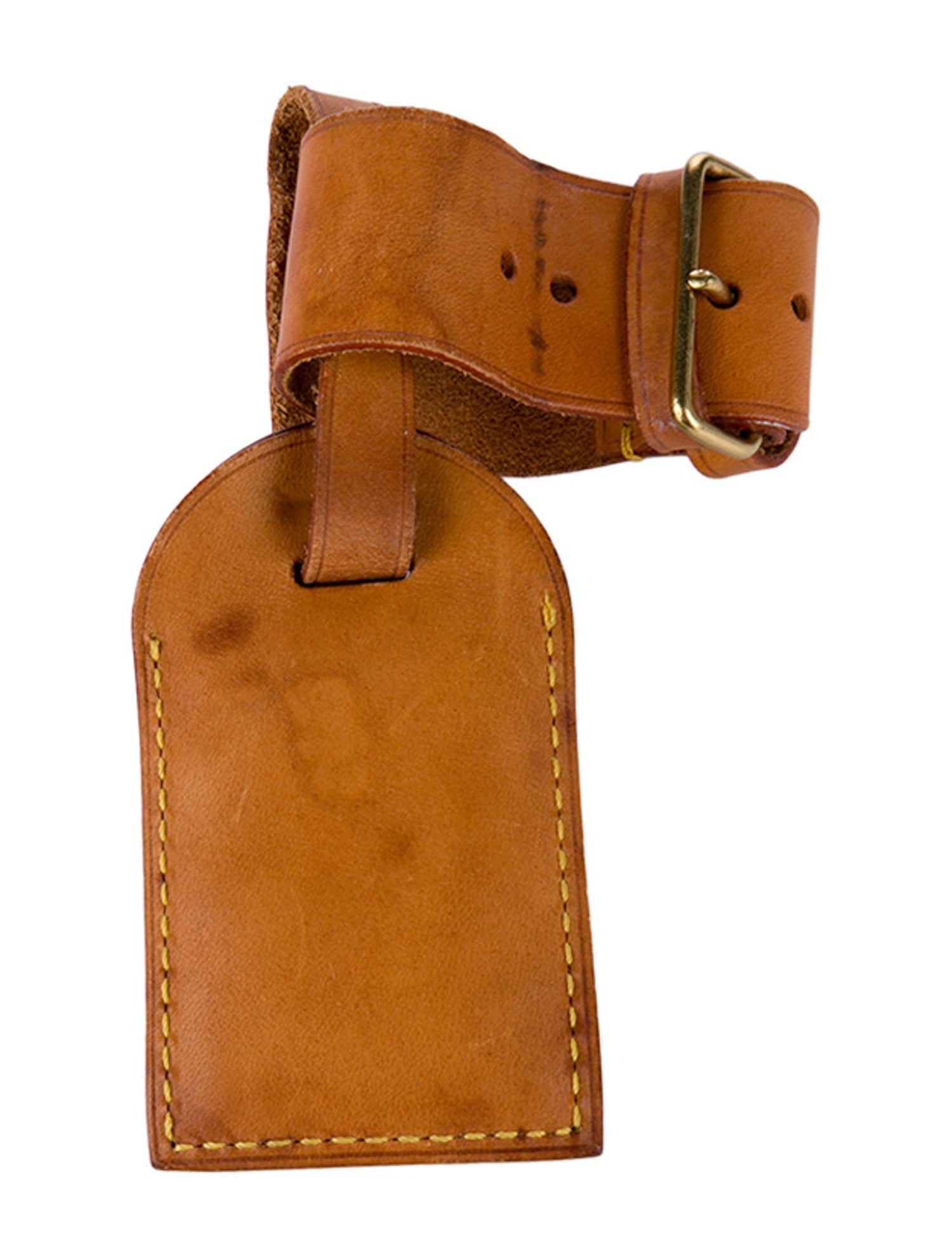 Louis Vuitton Vachetta Luggage Tag w/ Buckle