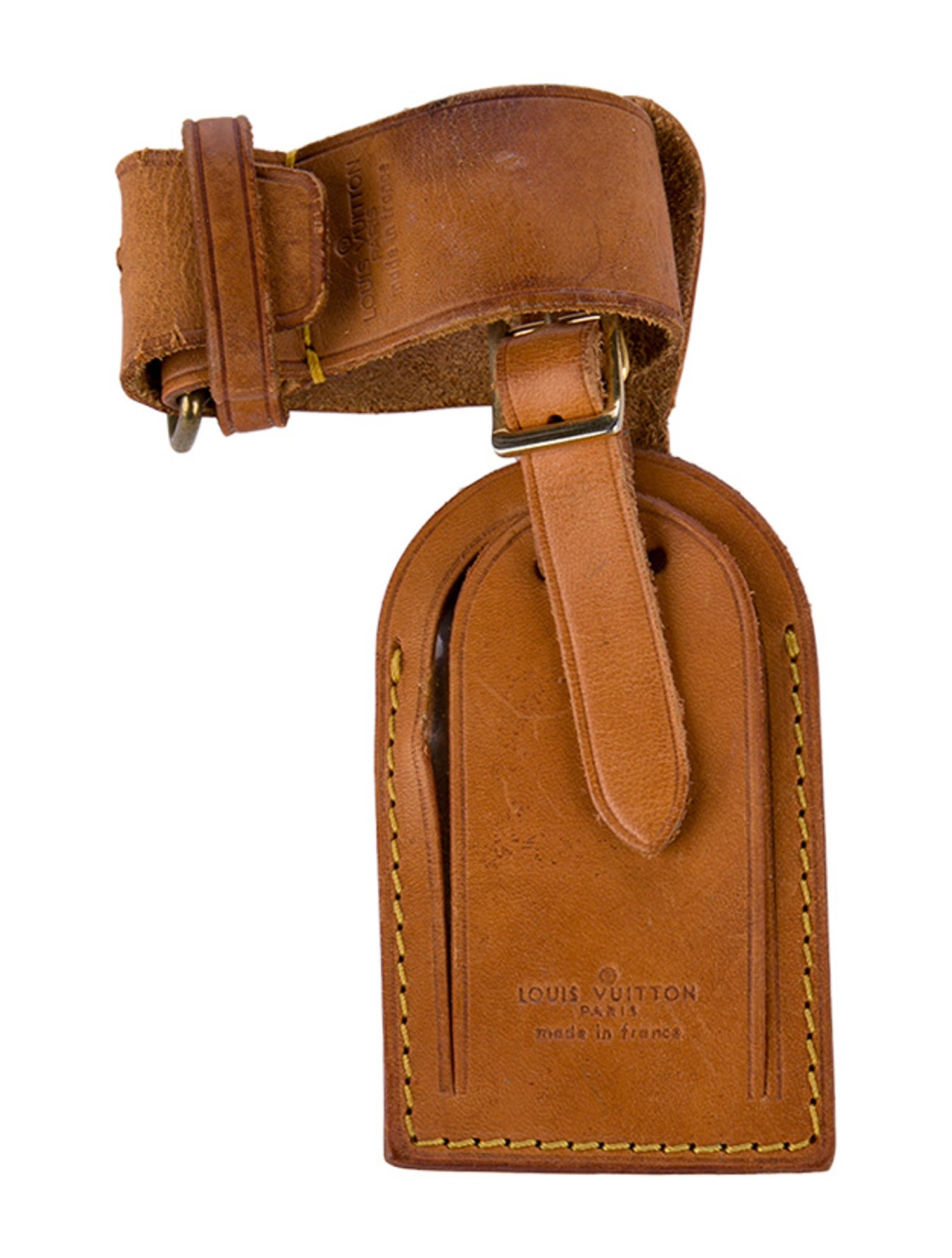 Louis Vuitton Vachetta Luggage Tag & Handle Strap Set