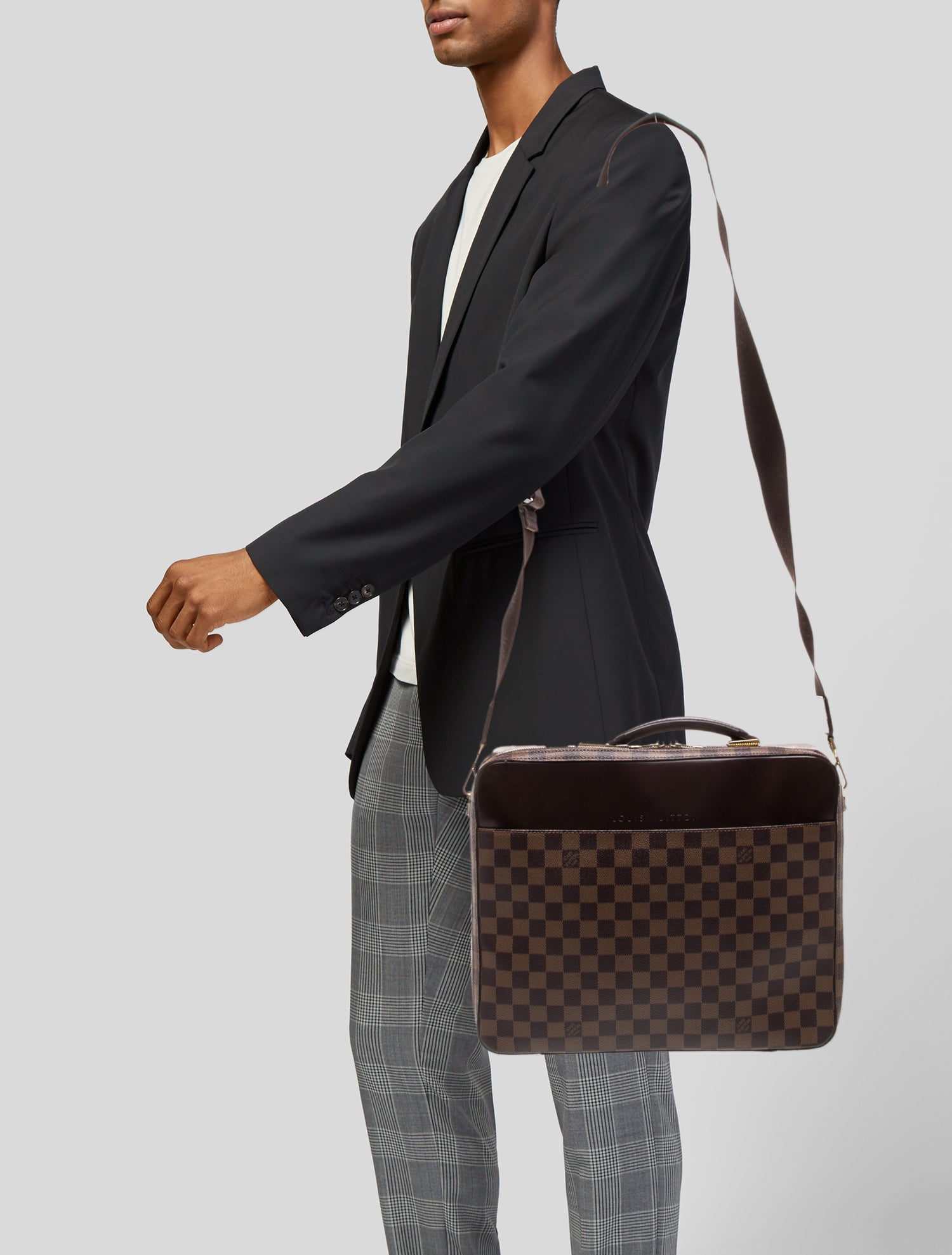 Louis Vuitton Damier Ebene Porte Ordinateur Sabana Vintage