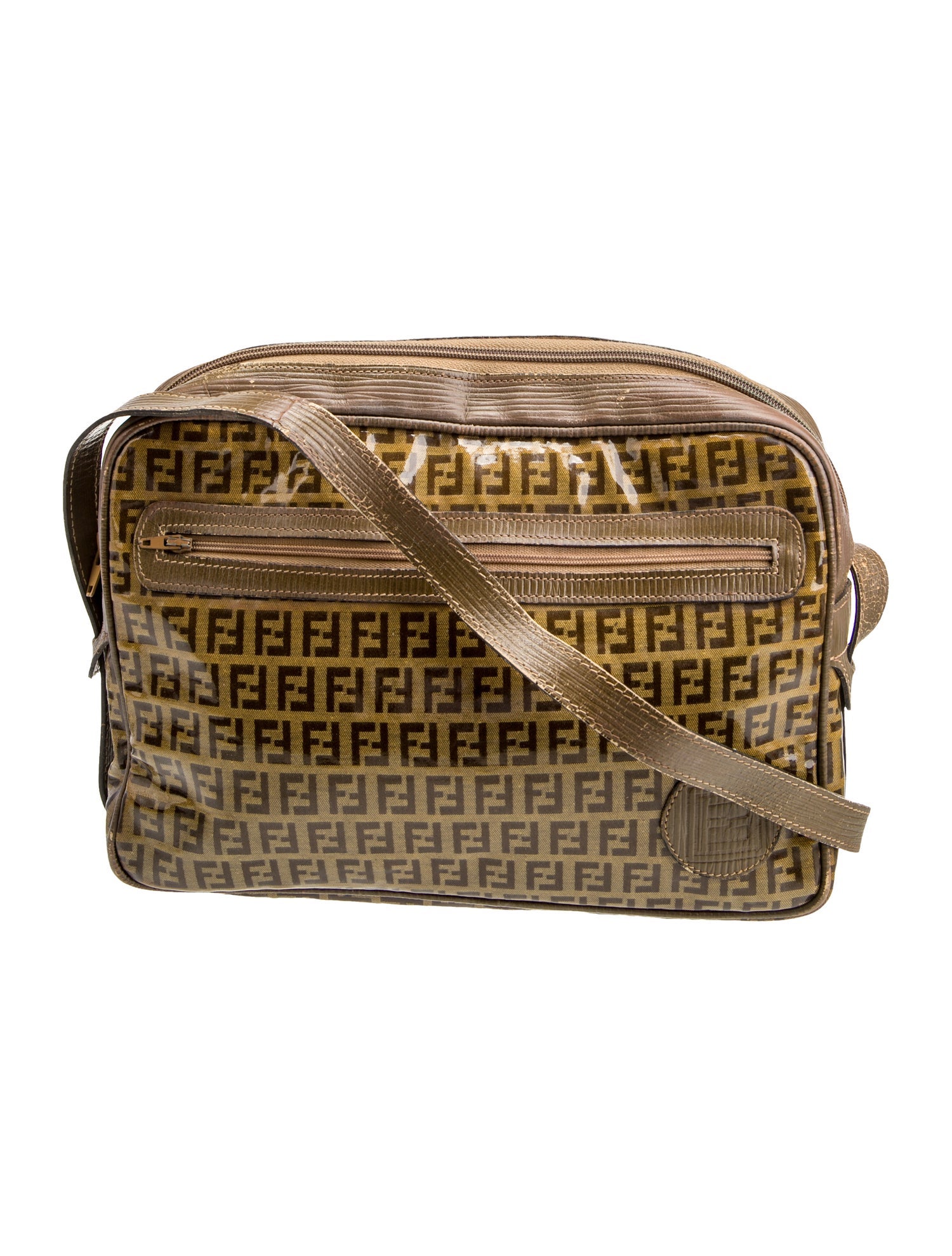 Fendi Zucchino FF Shoulder Bag