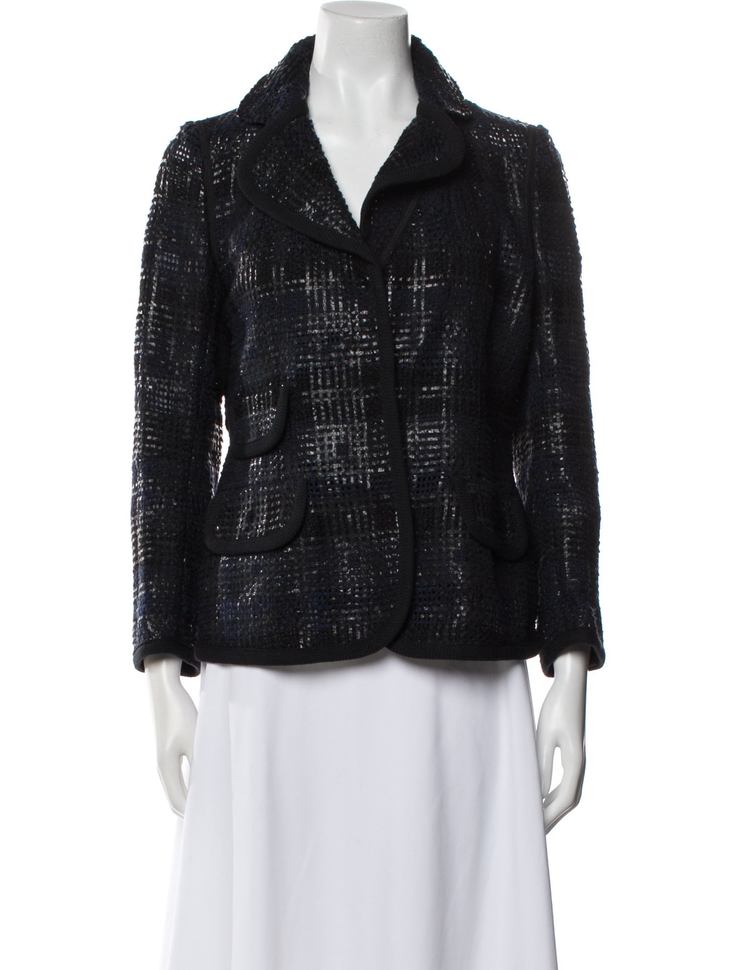 Louis Vuitton Plaid Print Blazer