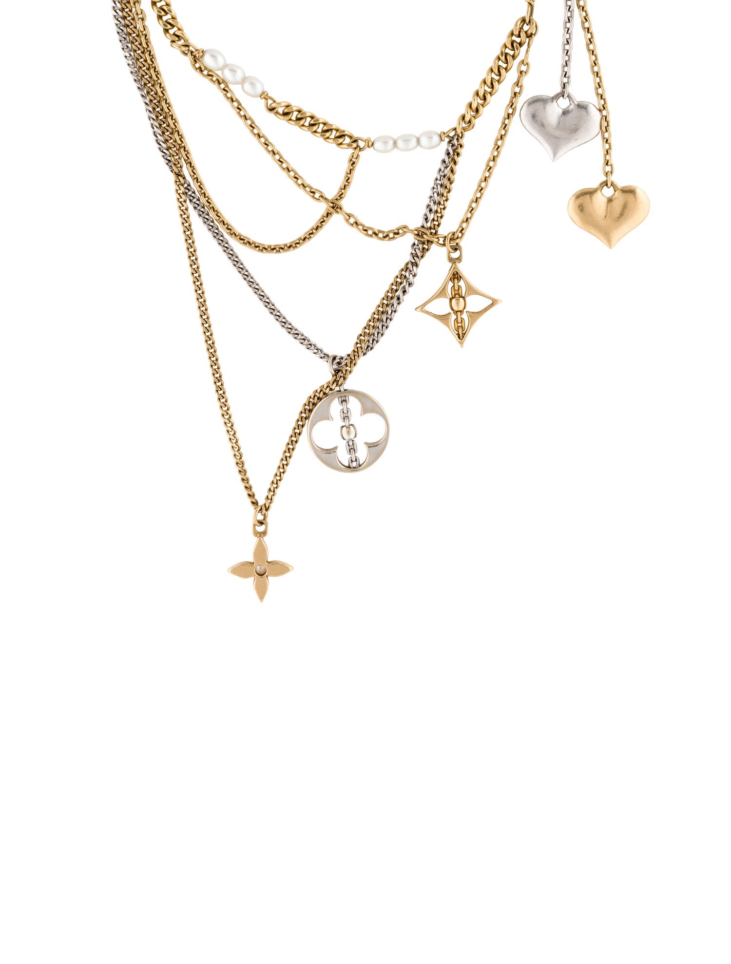 Louis Vuitton 18K Pearl Charm Bracelet