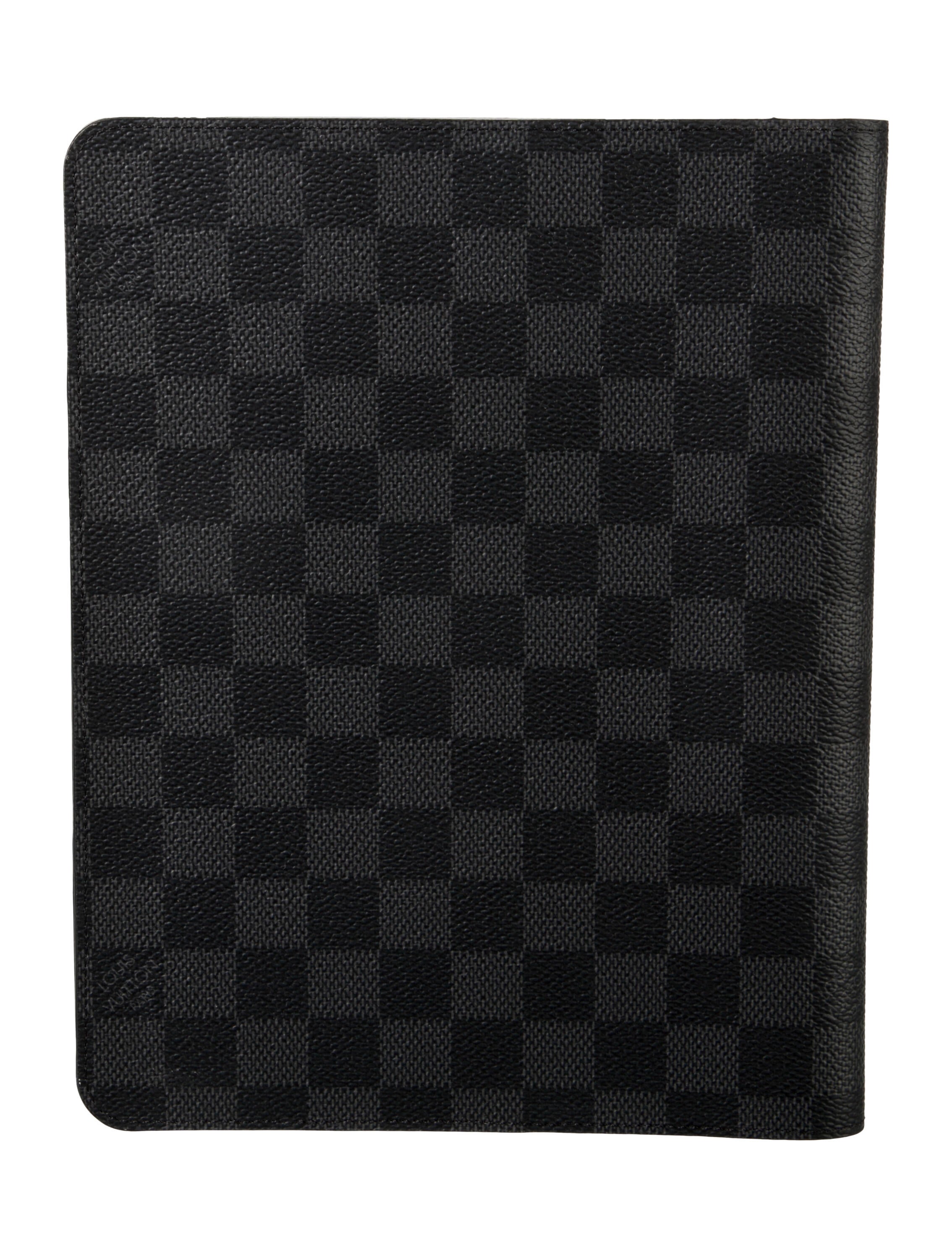 Louis Vuitton Leather Damier Graphite Agenda Cover