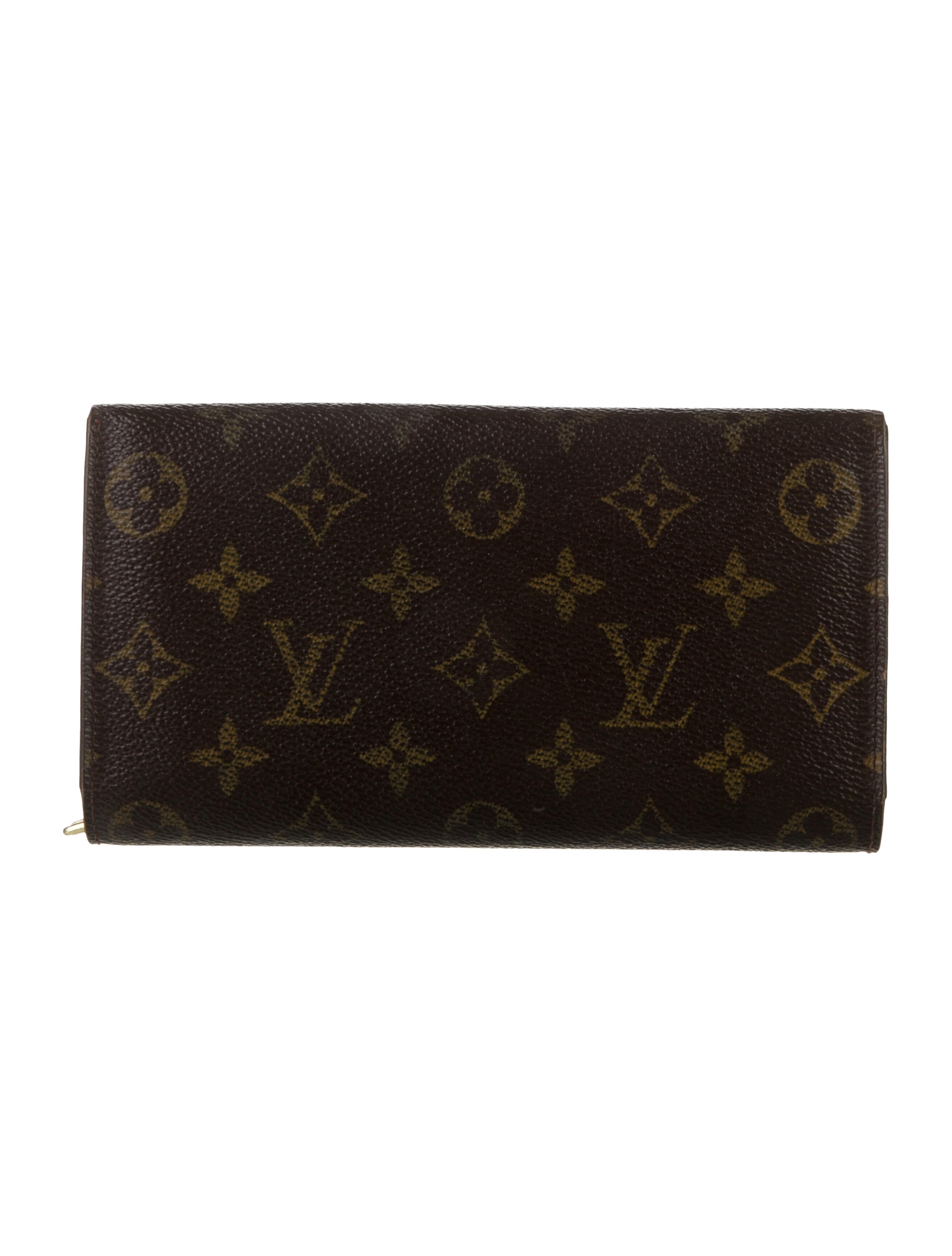 Louis Vuitton LV Monogram Coated Canvas Sarah Wallet