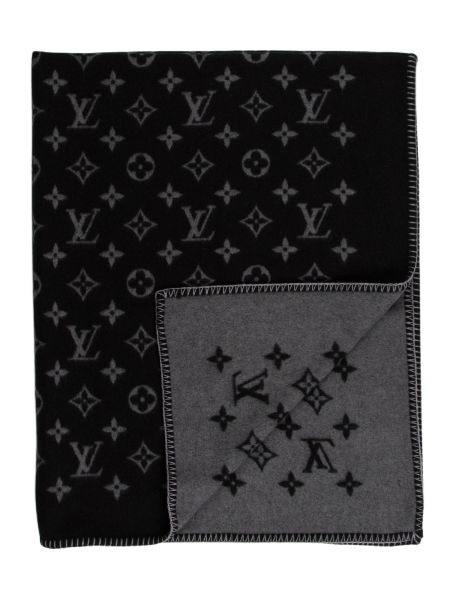 Louis Vuitton Monogram Eclipse Throw Blanket