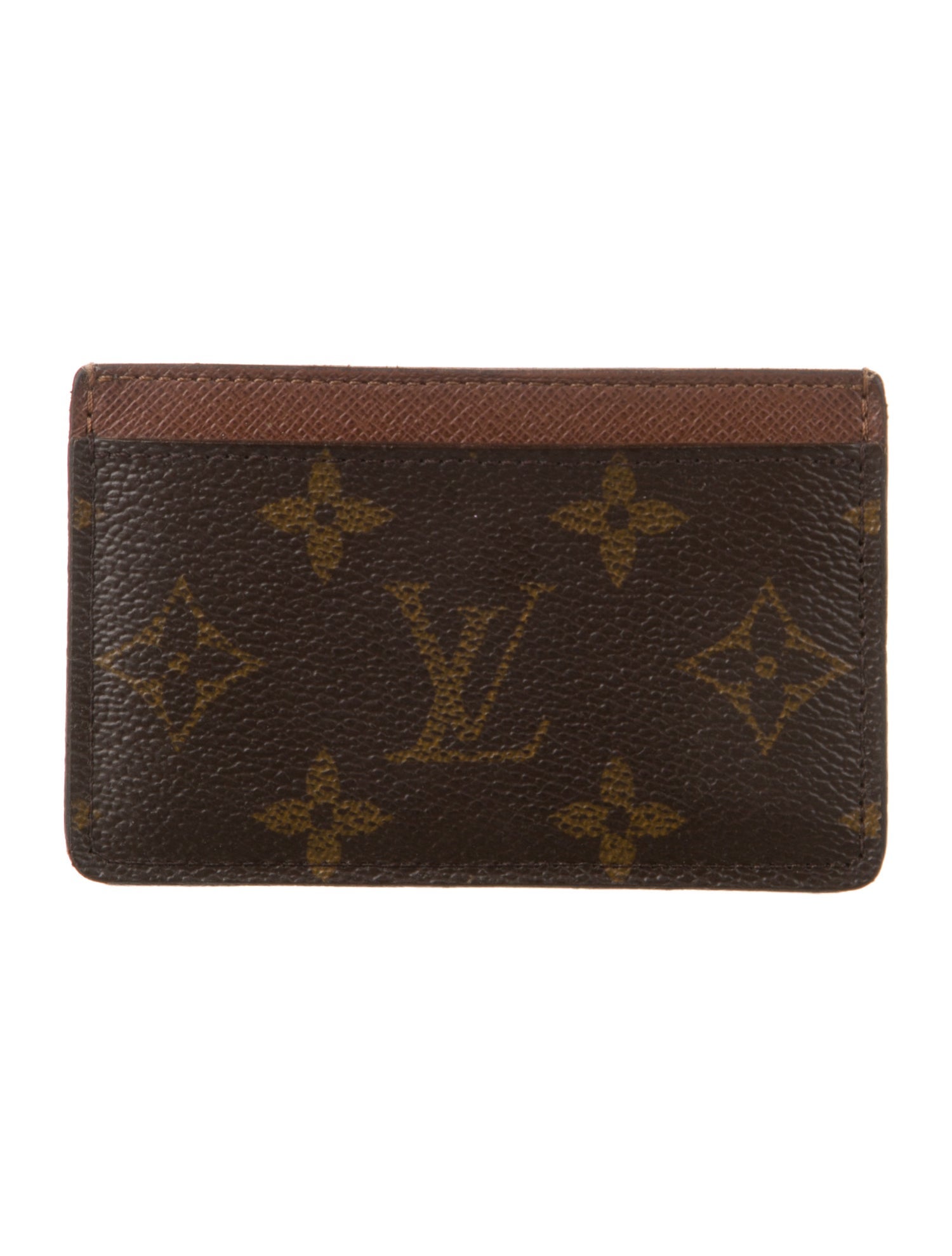 Louis Vuitton LV Monogram Coated Canvas Card Case