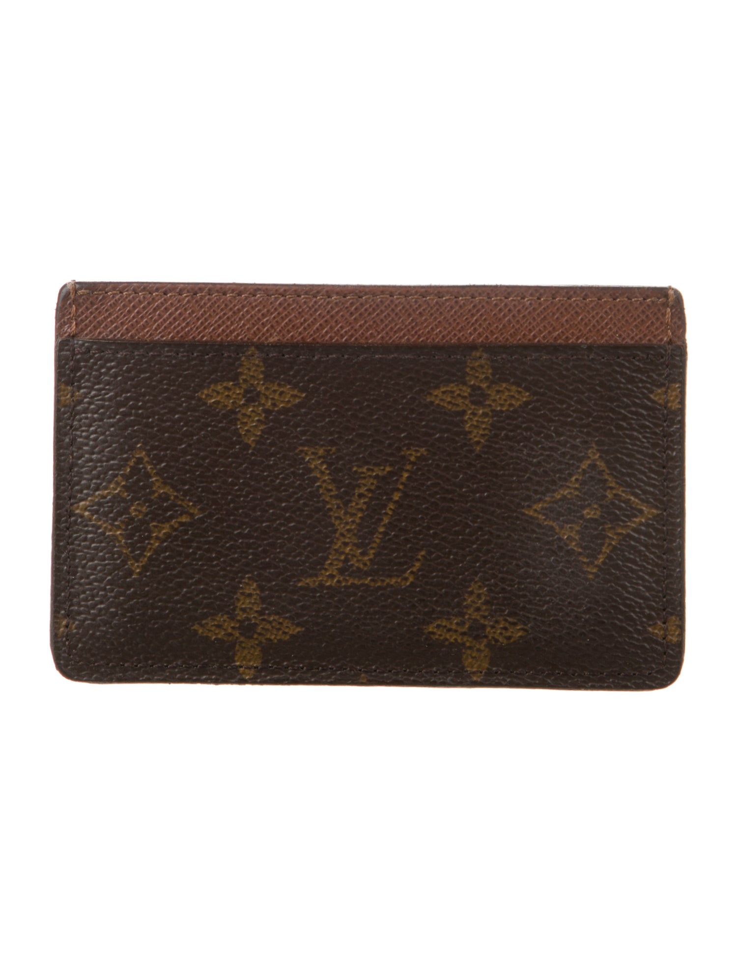 Louis Vuitton LV Monogram Coated Canvas Card Case