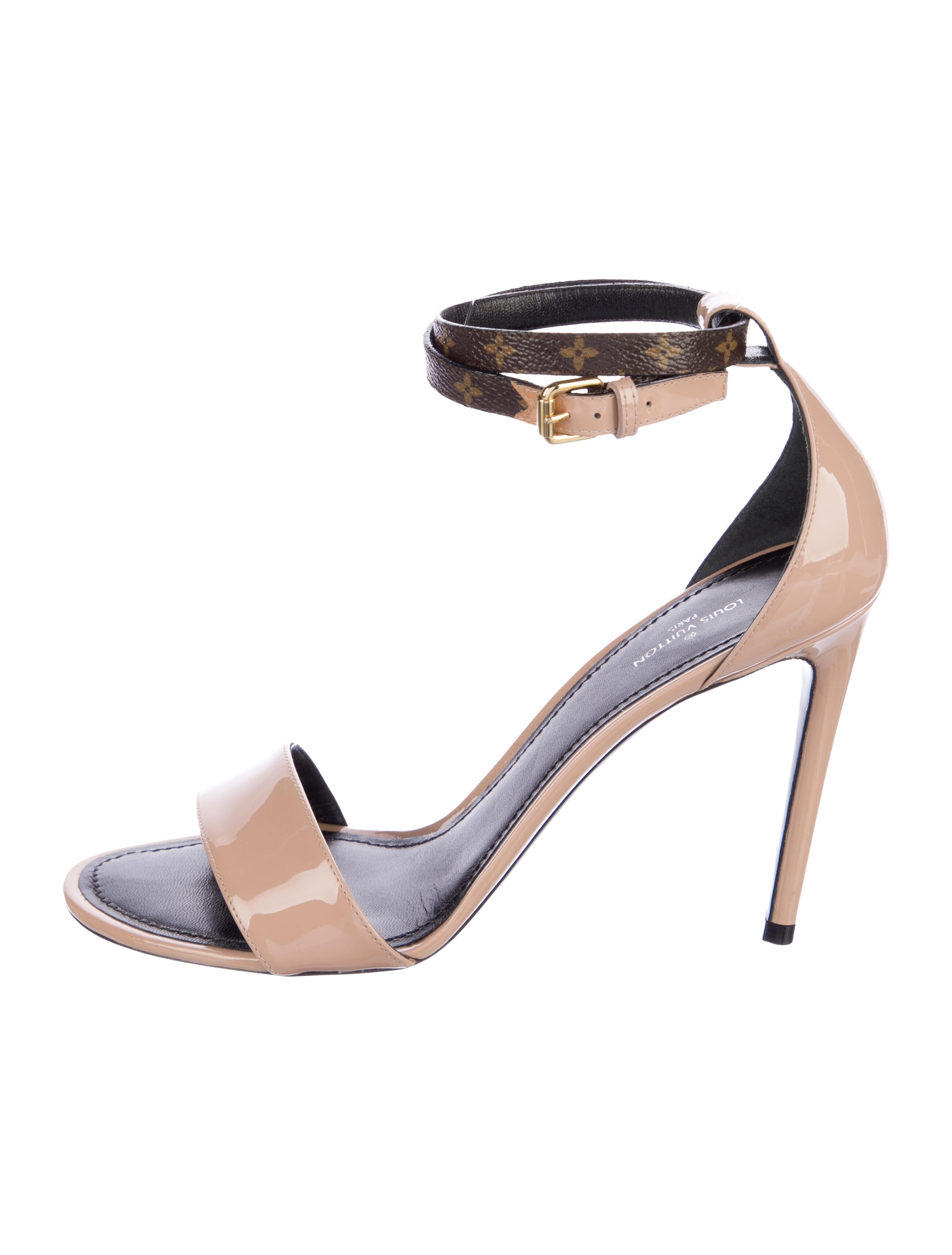 Louis Vuitton LV Monogram Patent Leather Sandals