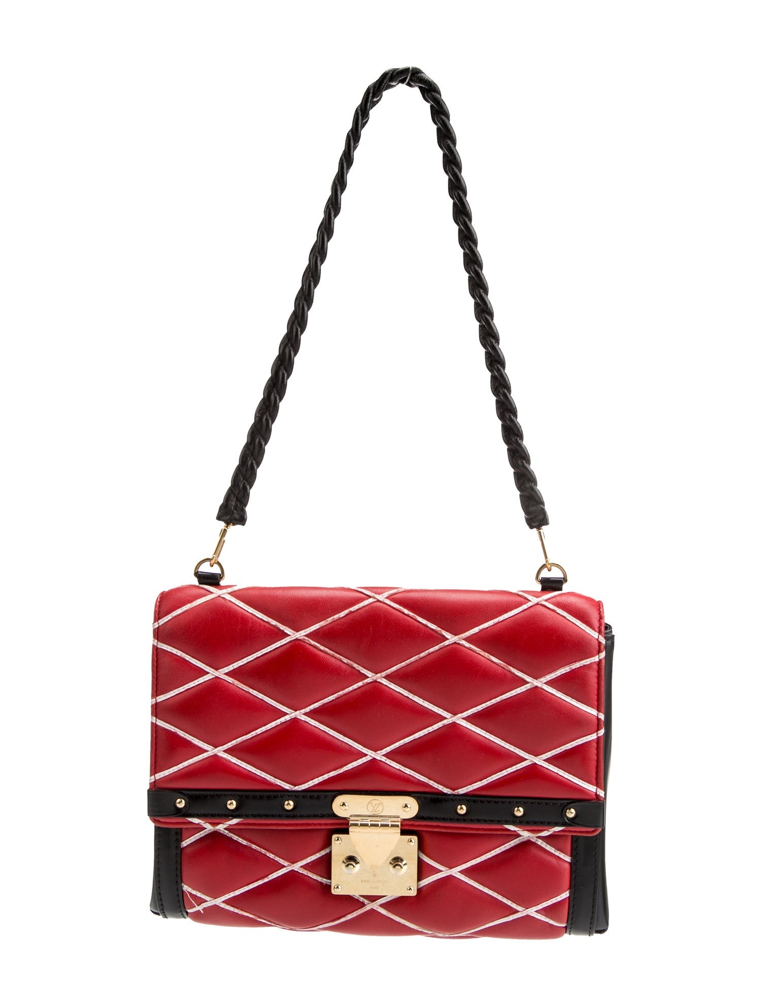 Louis Vuitton Leather Malletage Pochette Flap bag