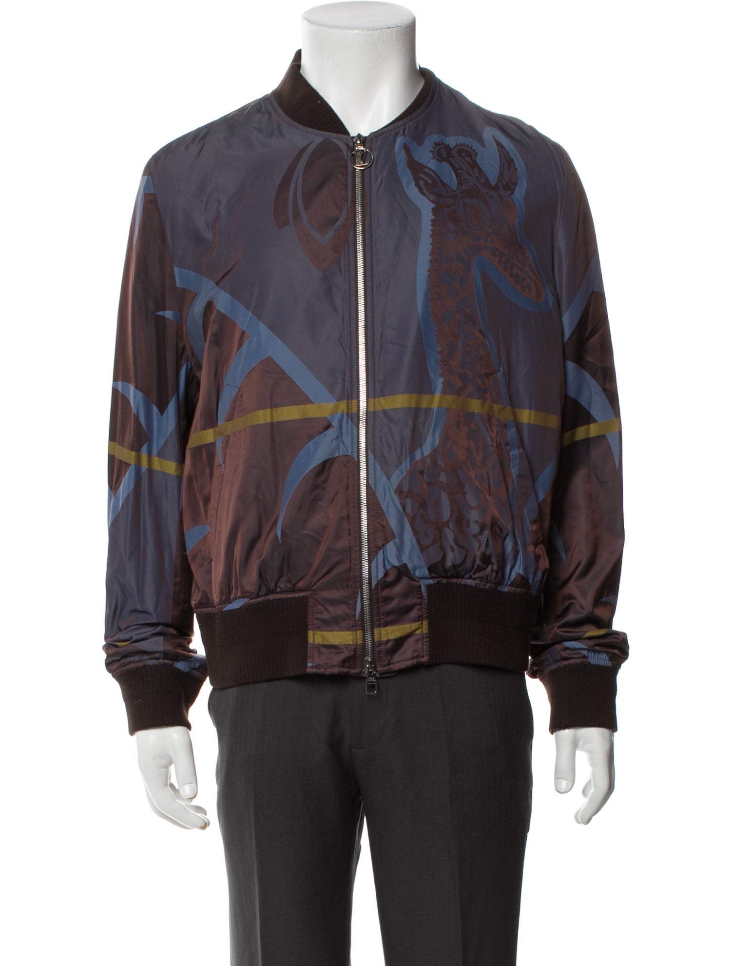 Louis Vuitton 2017 Graphic Print Bomber Jacket