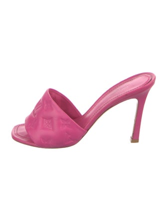 Louis Vuitton LV Monogram Leather Slides