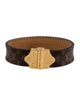 Louis Vuitton Canvas & Leather Nano Monogram Cuff Bracelet