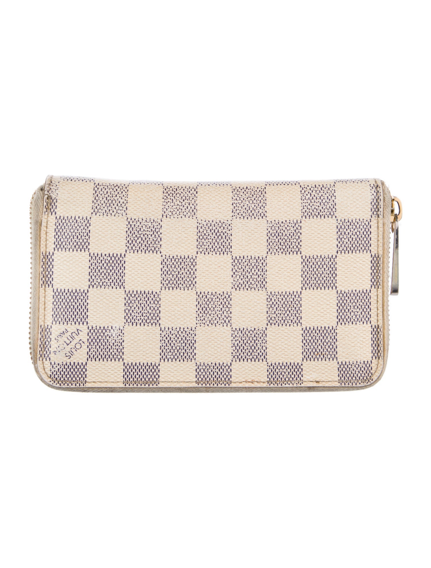 Louis Vuitton 2015 Damier Azur Pattern Zippy Wallet