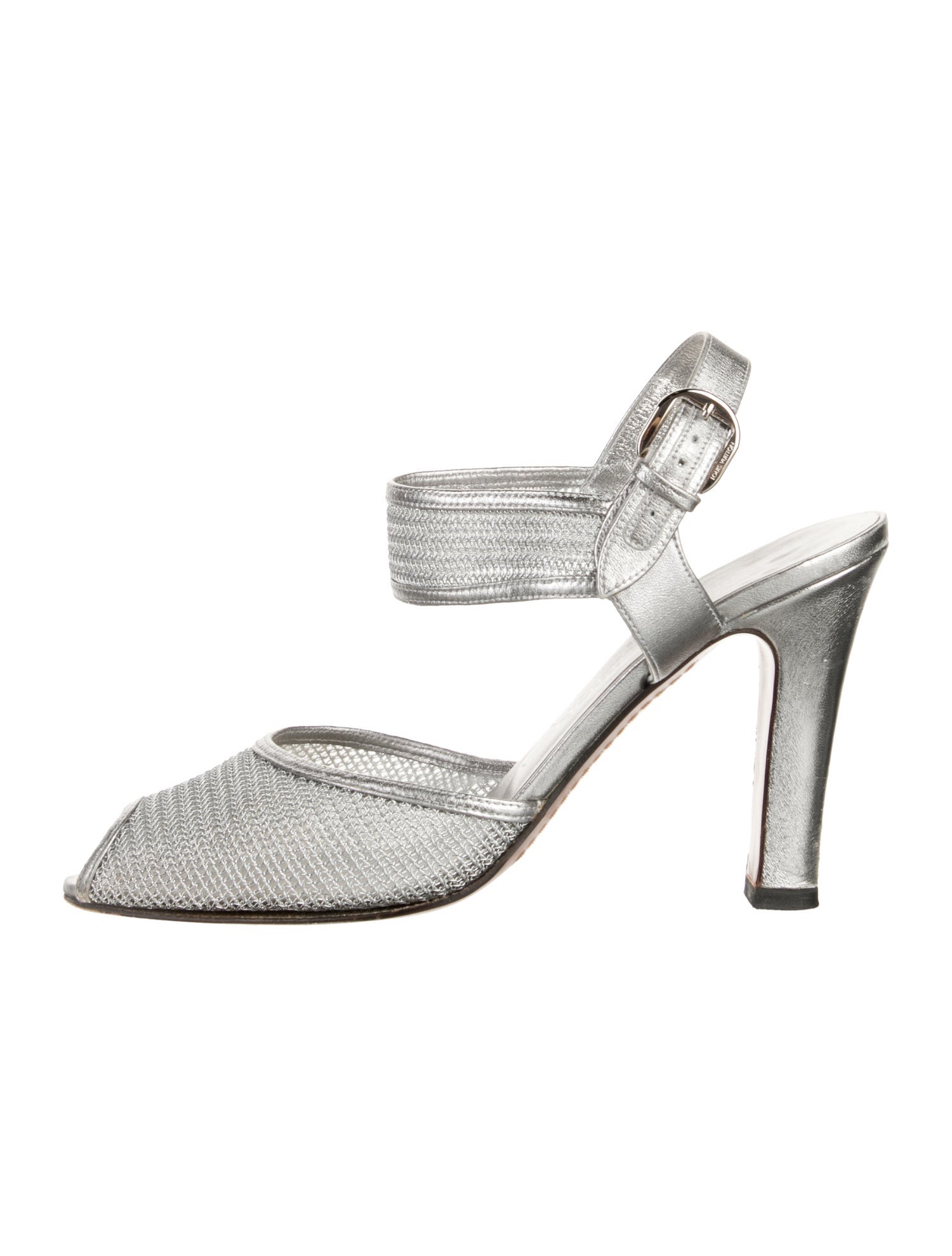 Louis Vuitton Leather Slingback Pumps