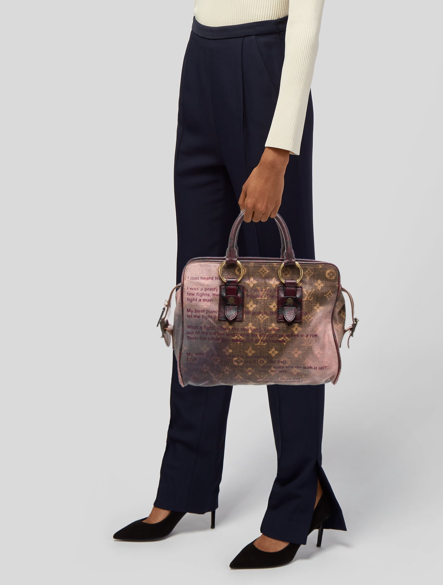 Louis Vuitton LV Monogram x Richard Prince Graduate Jokes Bag