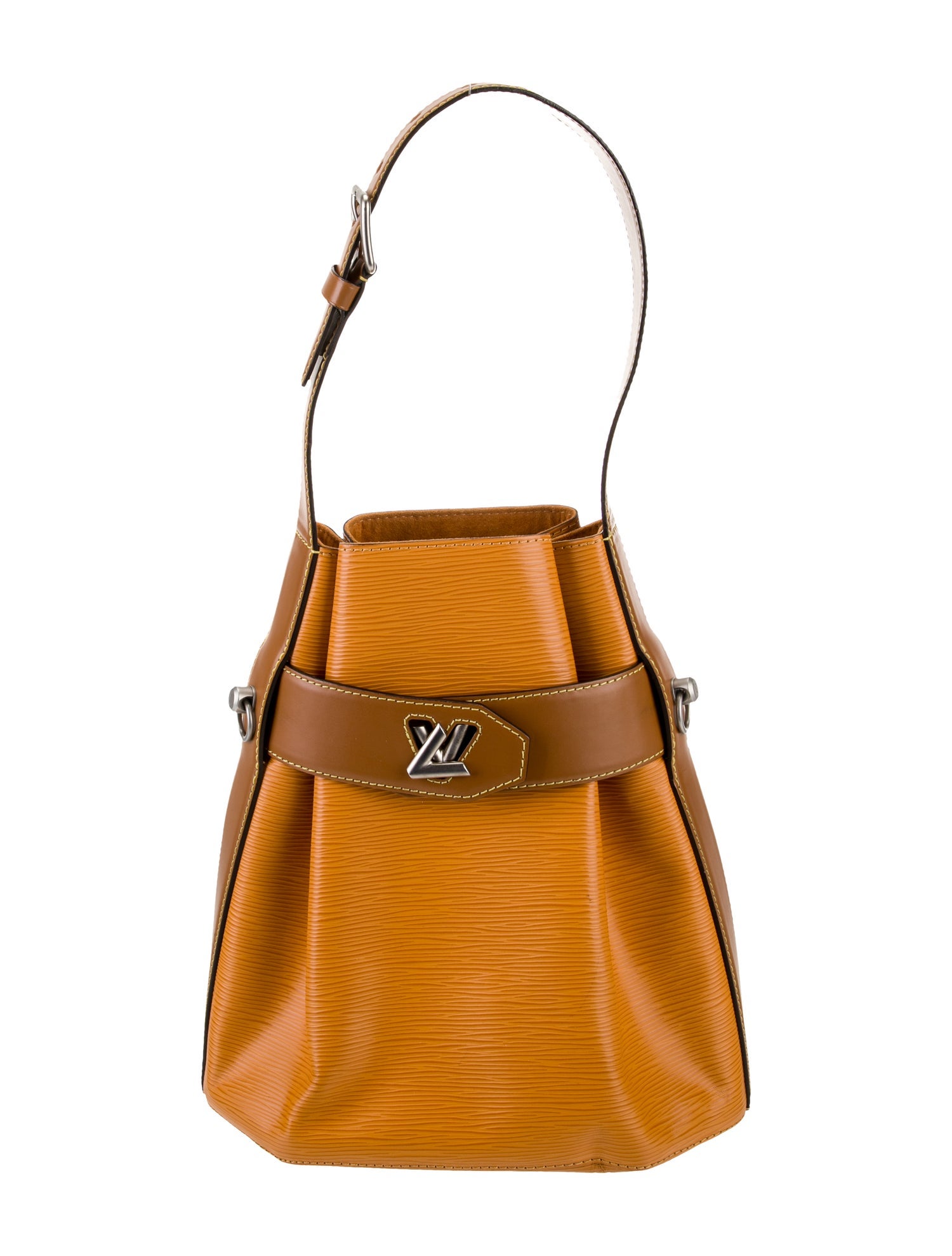 Louis Vuitton Leather Bucket Bag