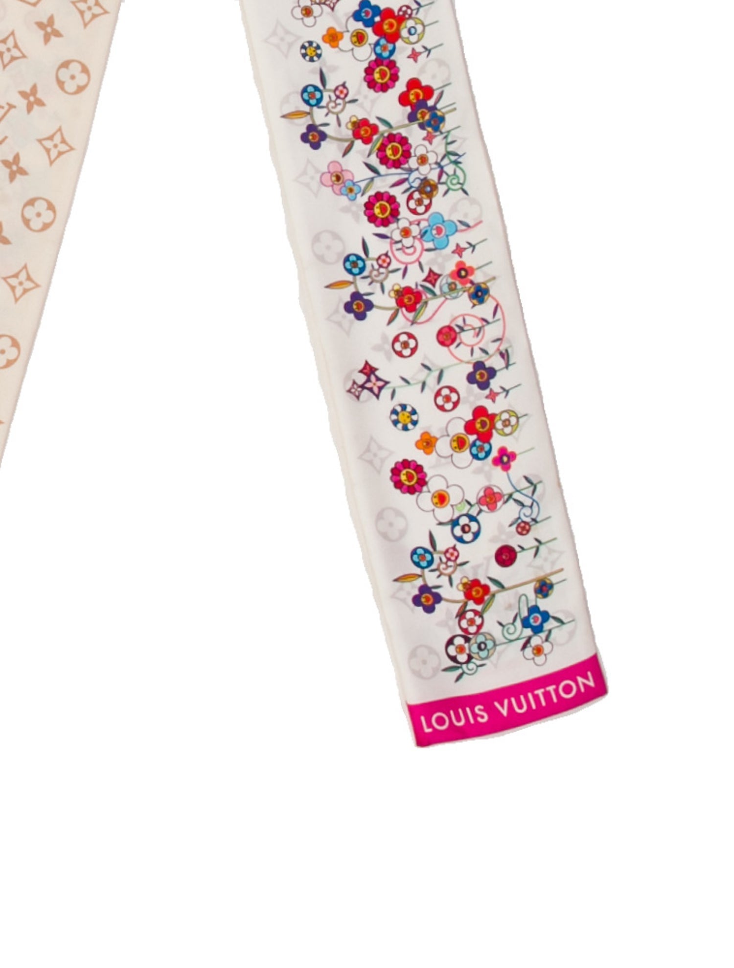 Louis Vuitton X TM Silk Superflat Monogram Silk Bandeau