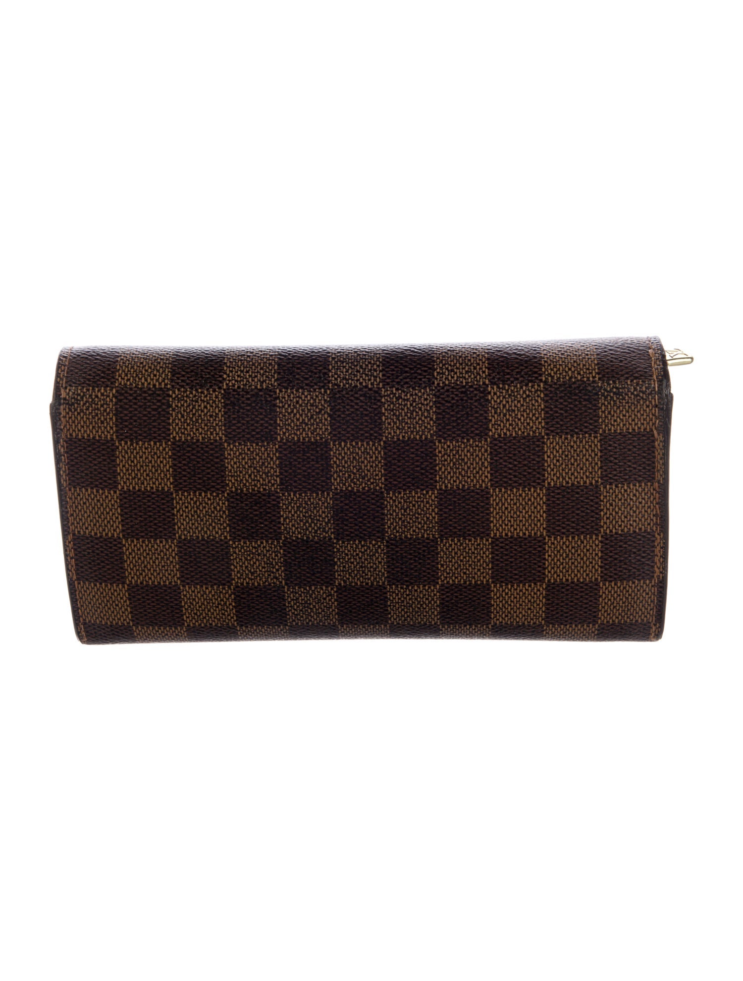 Louis Vuitton 2007 Damier Ebene Pattern Sarah Wallet