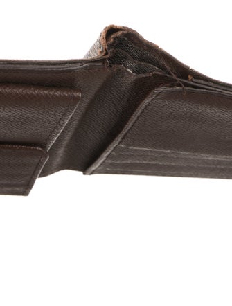 Louis Vuitton Damier Ebene Pattern Coated Canvas Marco Wallet